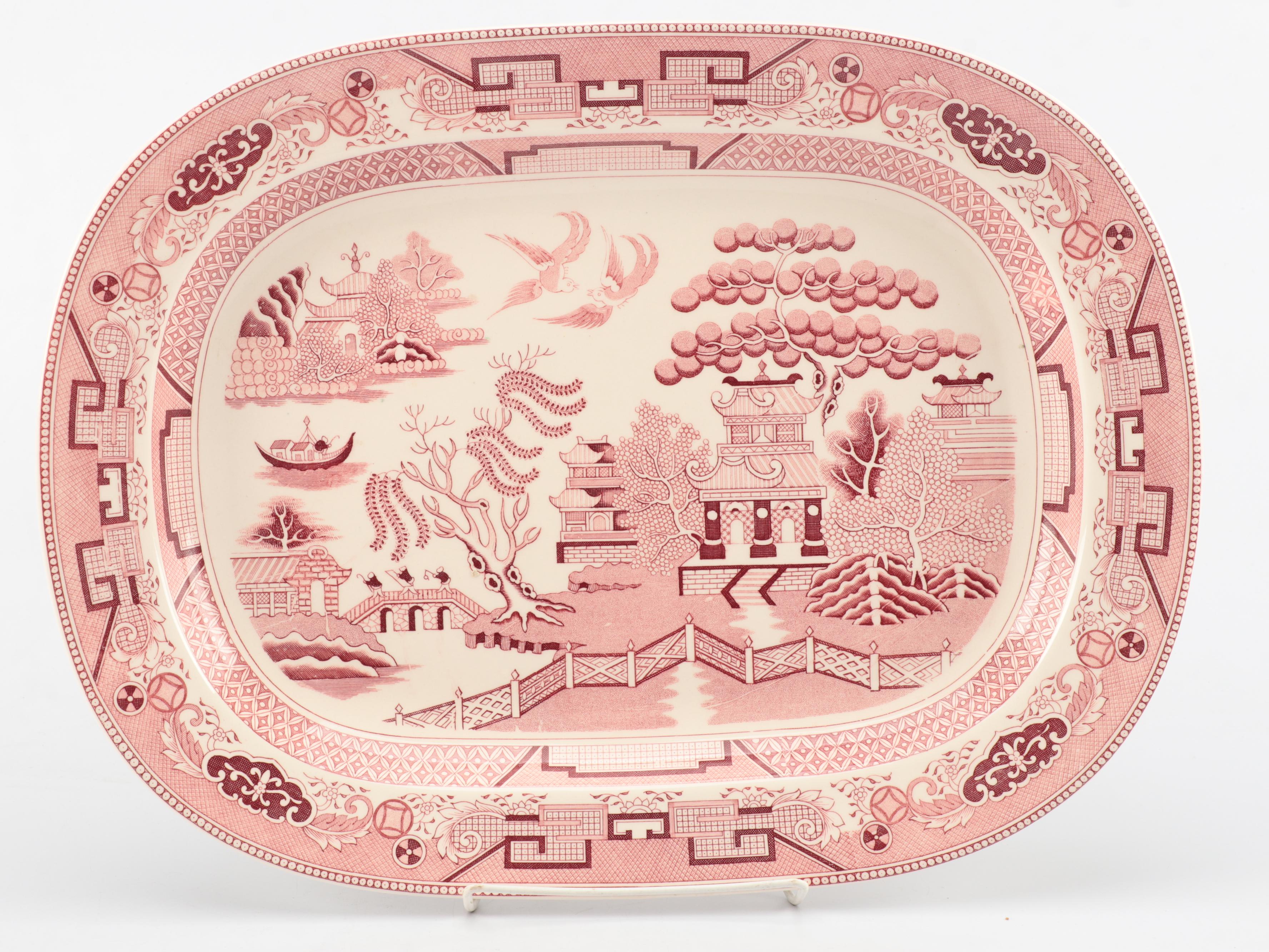 Pink Willow Earthenware Platters