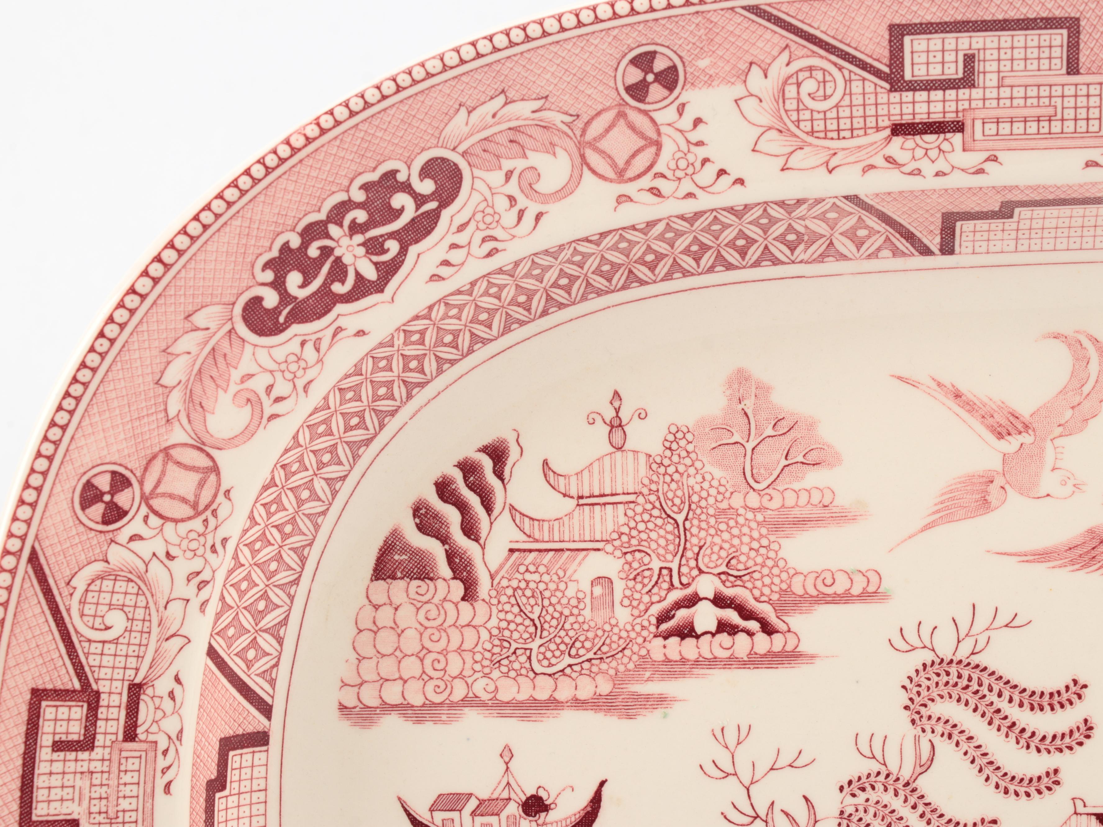 Pink Willow Earthenware Platters