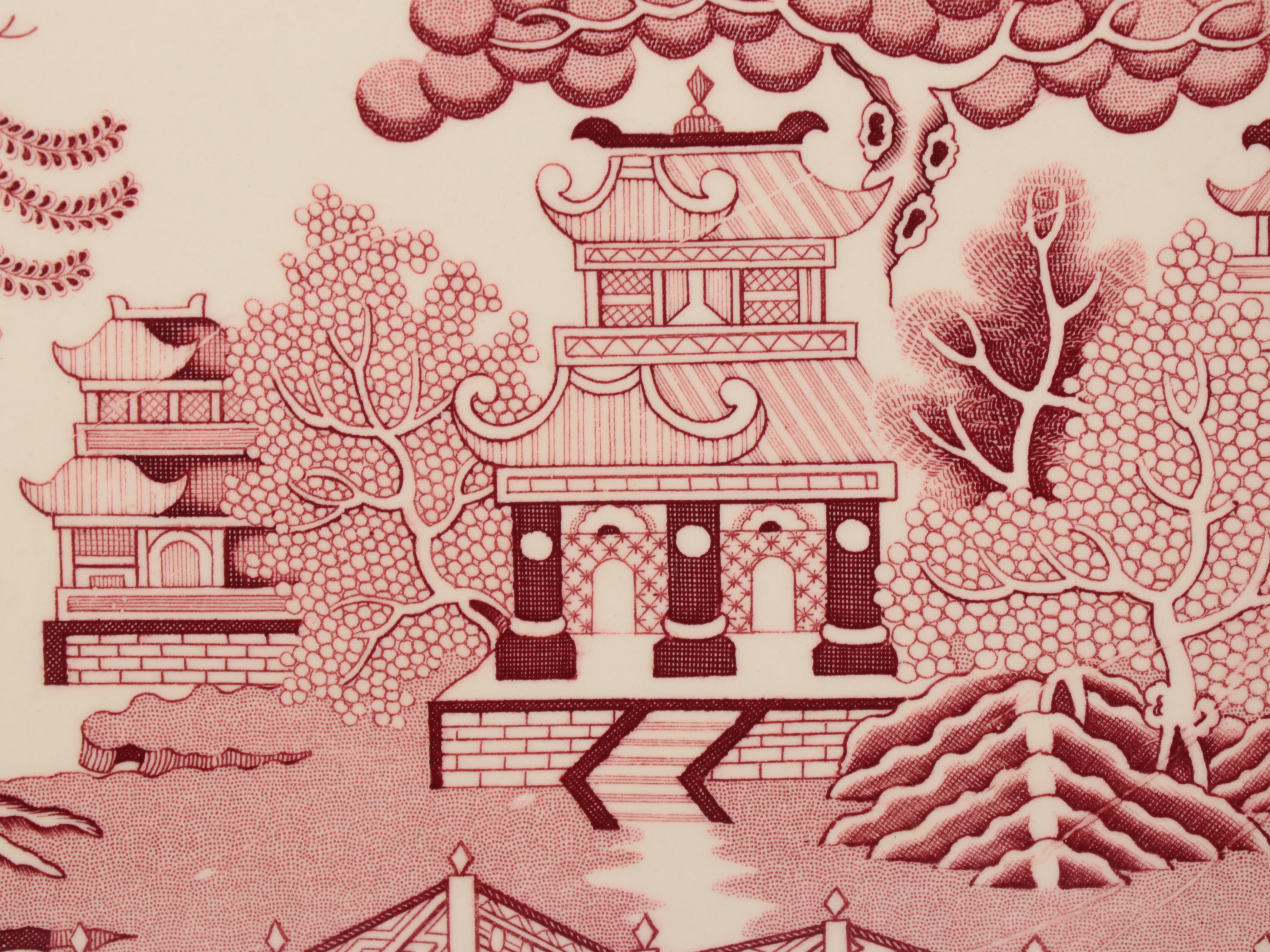 Pink Willow Earthenware Platters