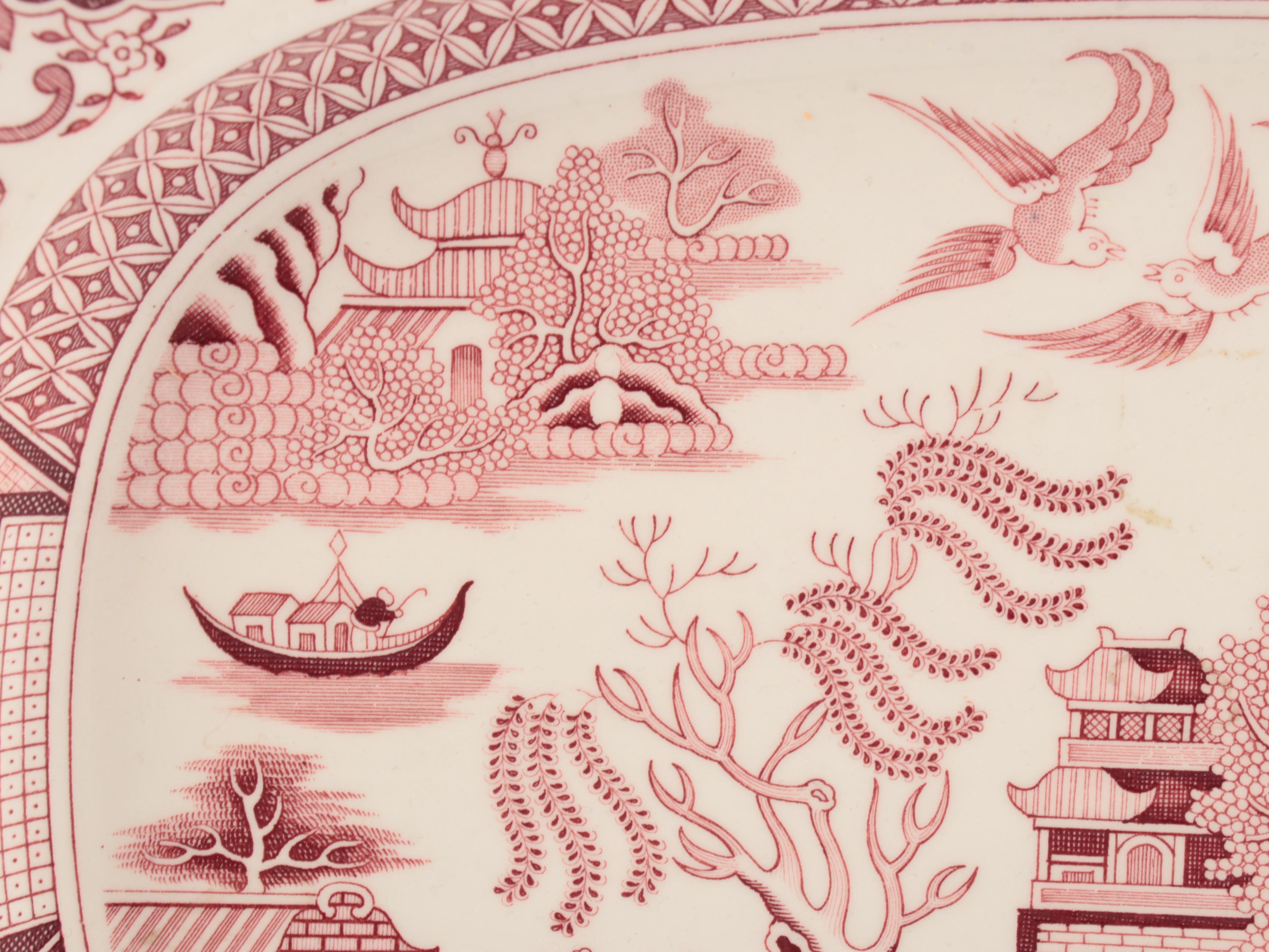 Pink Willow Earthenware Platters