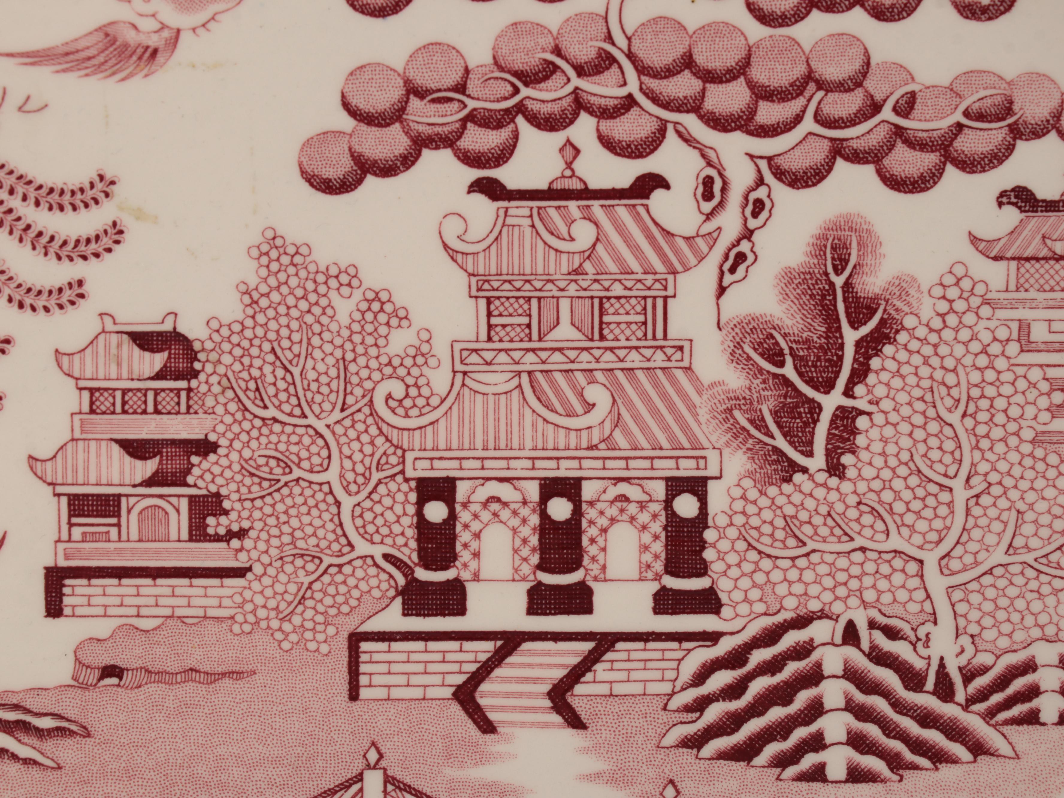 Pink Willow Earthenware Platters