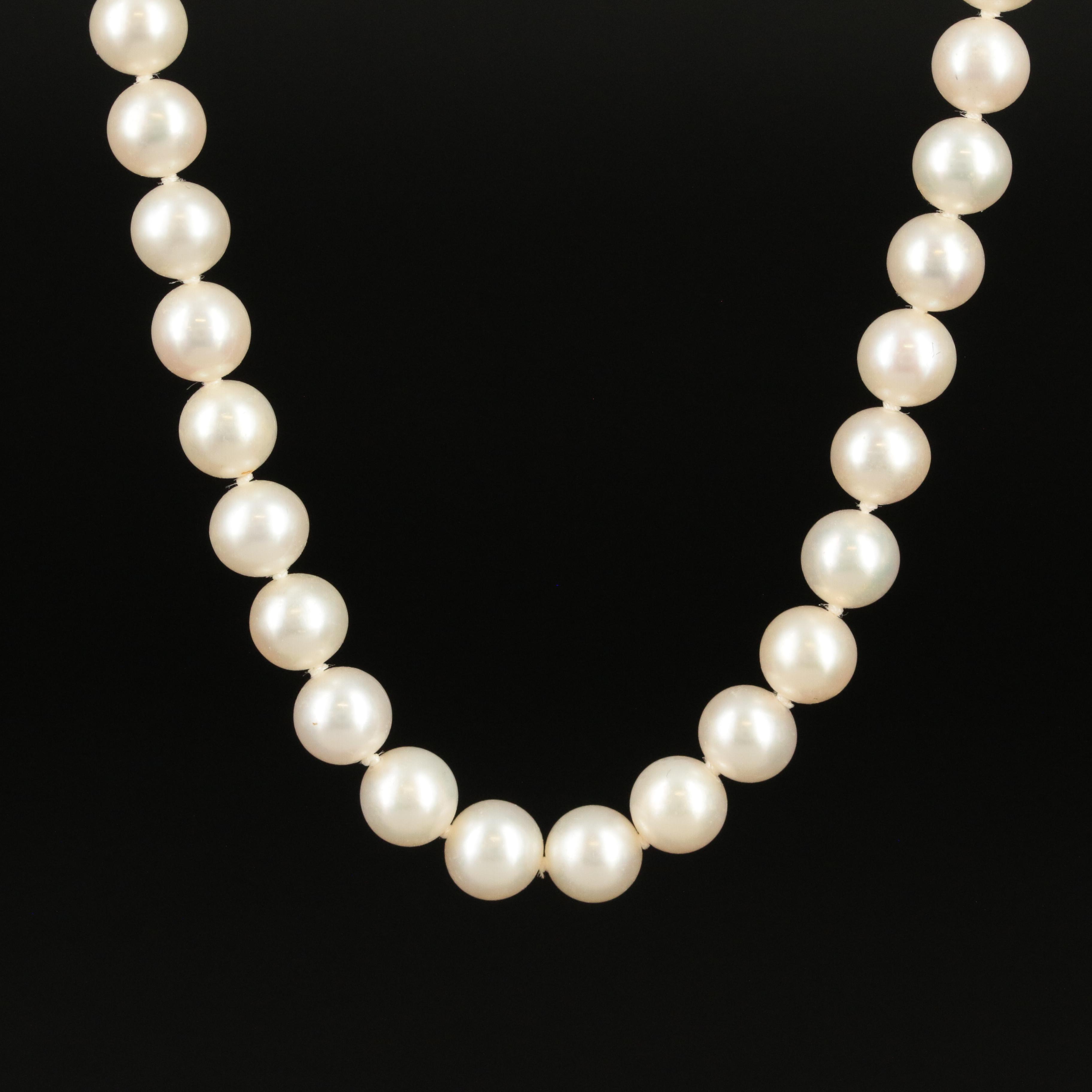 Blue Lagoon Pearl Necklace with a 14K Clasp