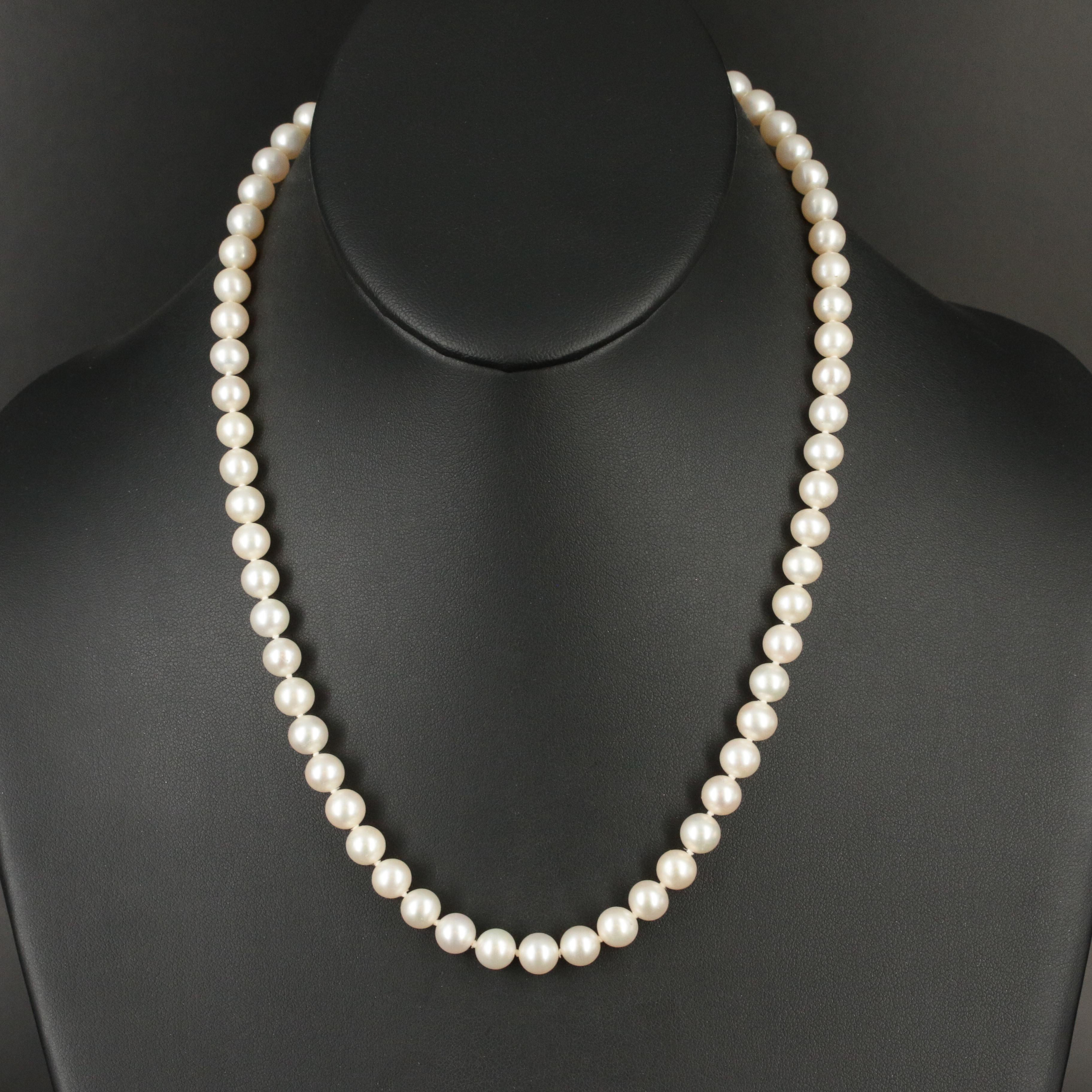 Blue Lagoon Pearl Necklace with a 14K Clasp