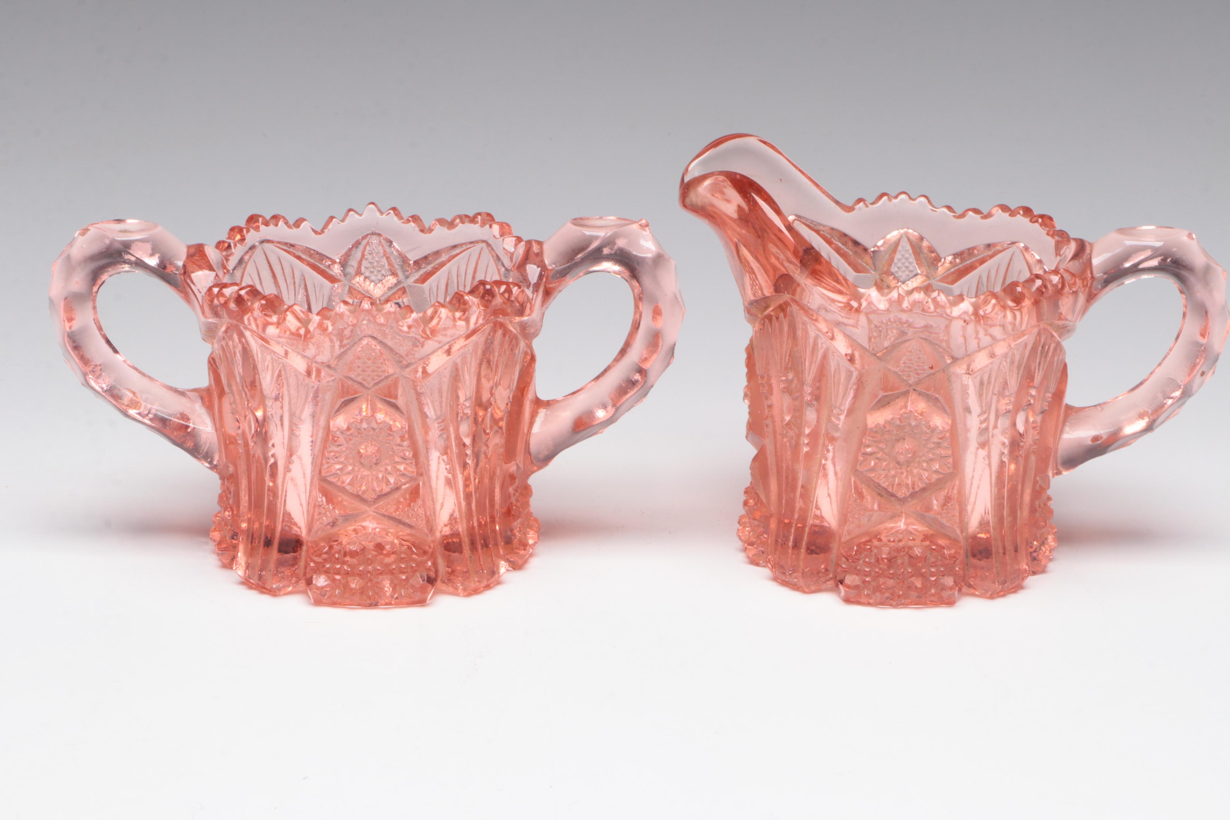 Tiffin-Franciscan "Flanders Pink" Stemware and Other Pink Glass Tableware