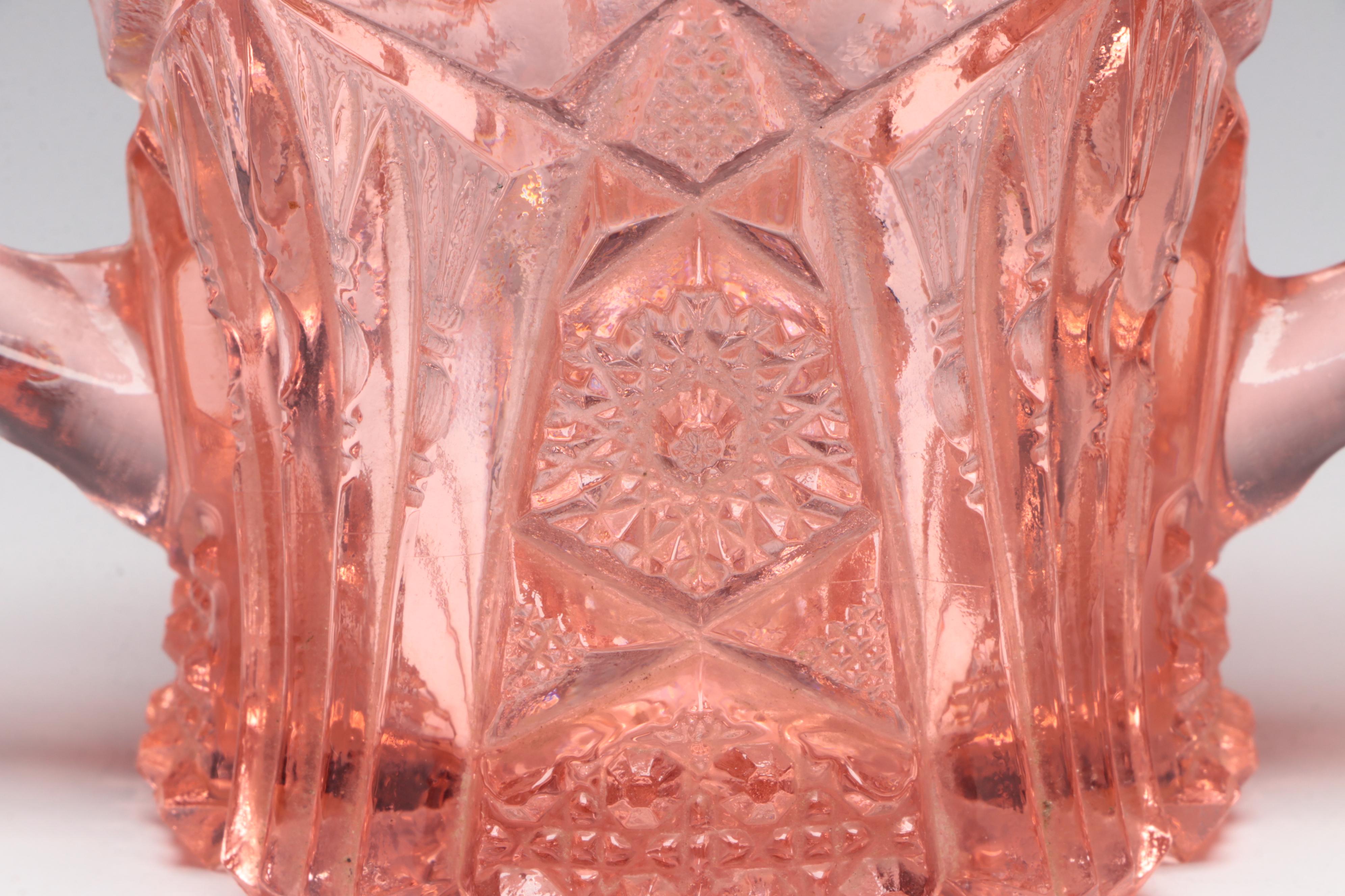 Tiffin-Franciscan "Flanders Pink" Stemware and Other Pink Glass Tableware