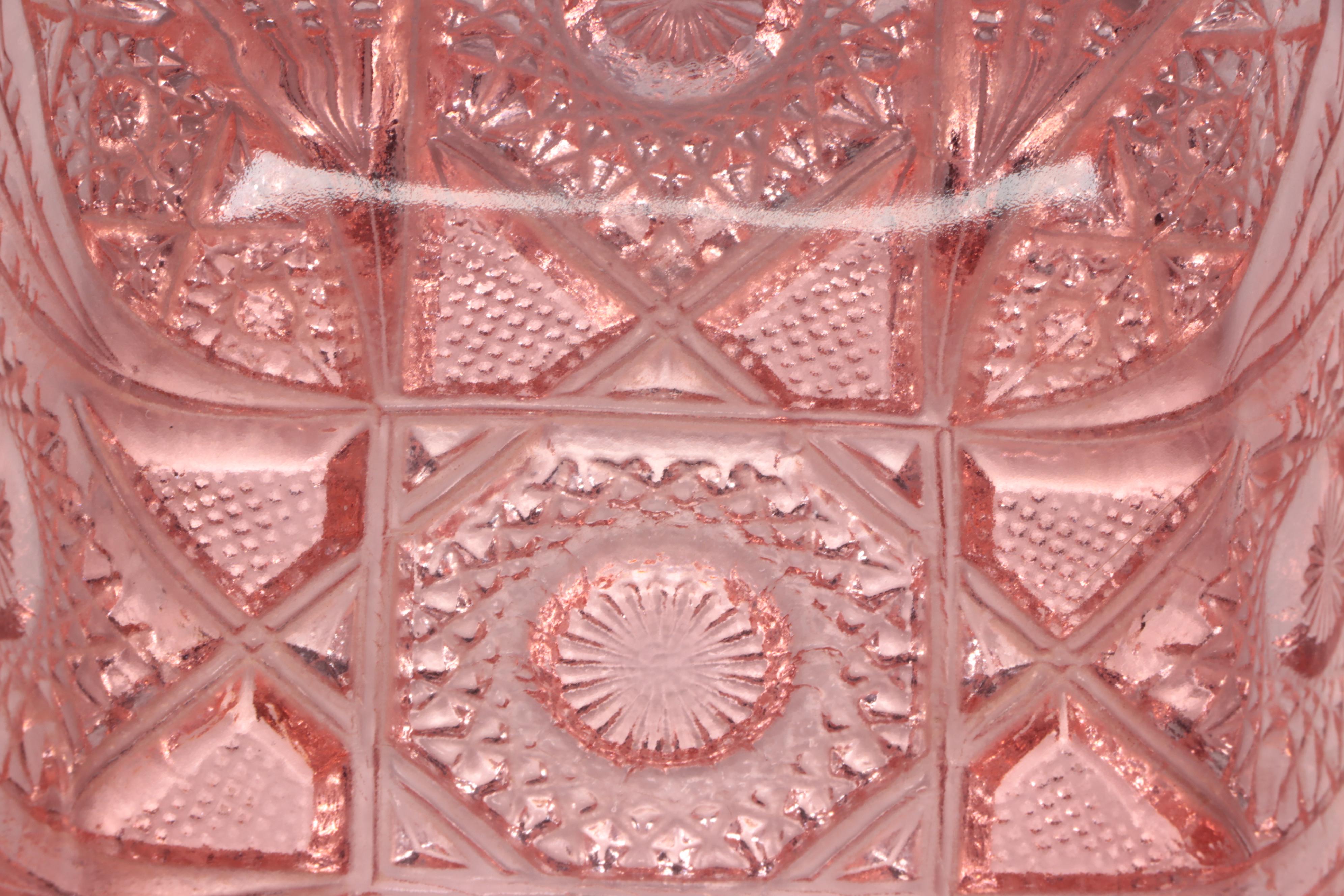 Tiffin-Franciscan "Flanders Pink" Stemware and Other Pink Glass Tableware