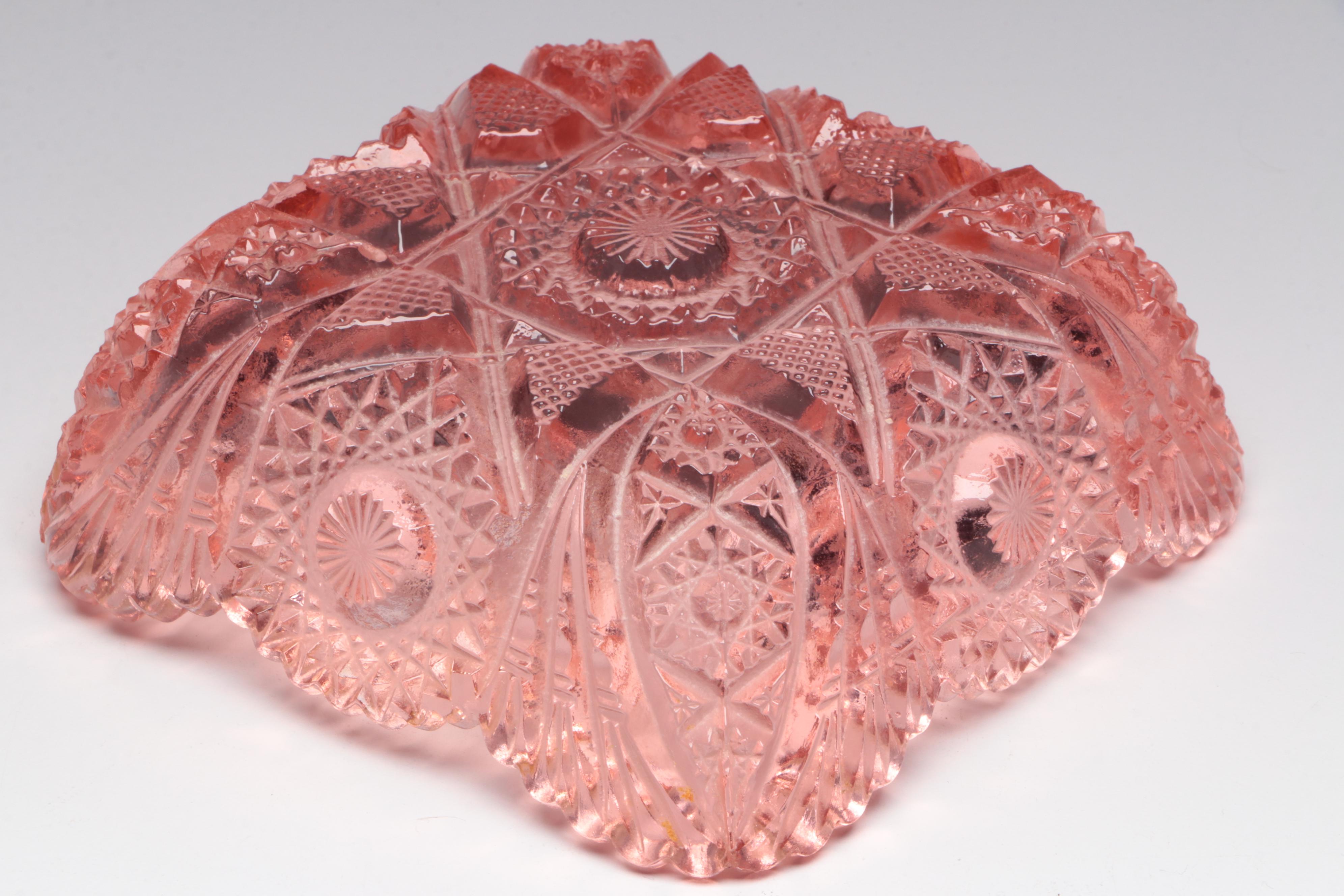 Tiffin-Franciscan "Flanders Pink" Stemware and Other Pink Glass Tableware