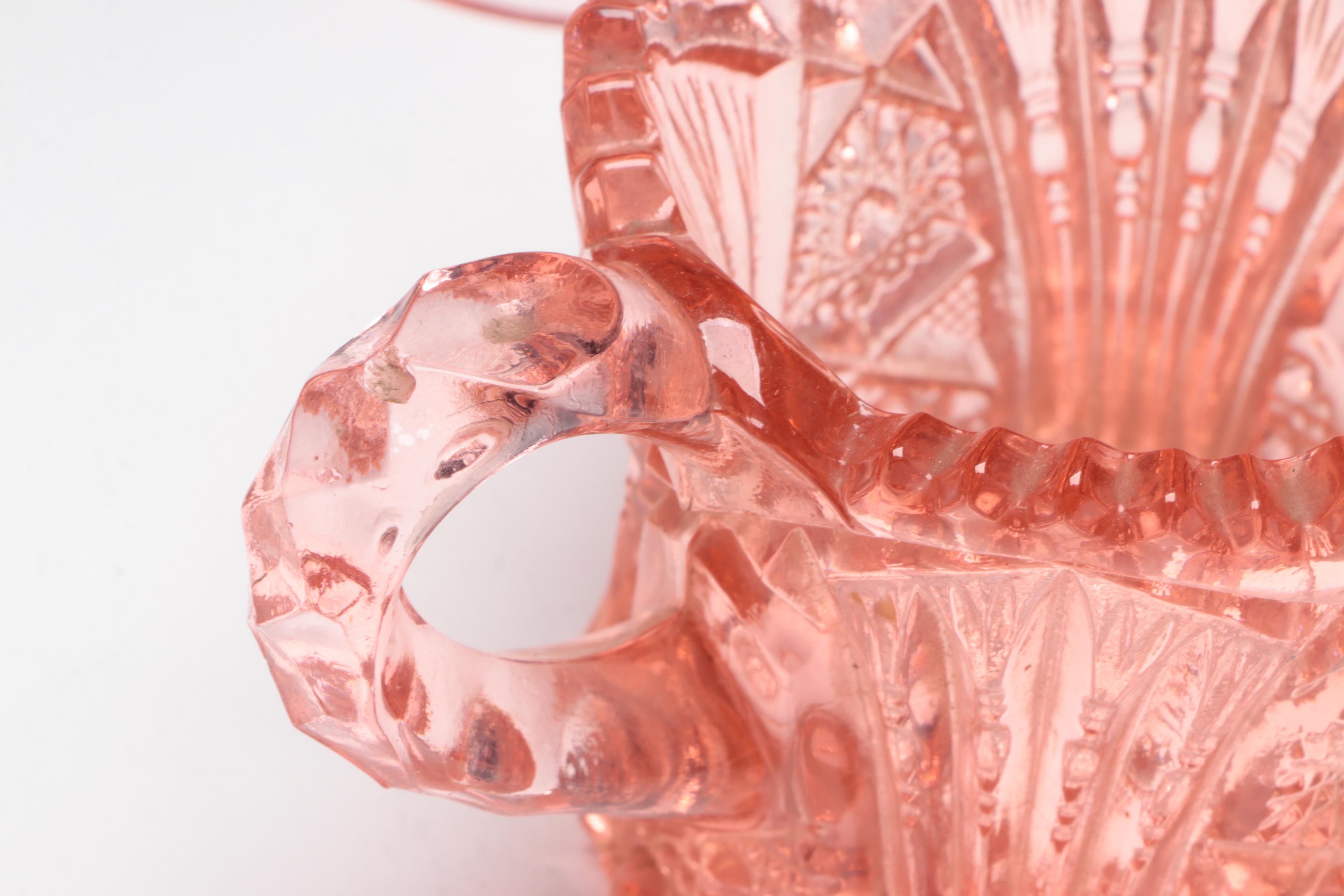 Tiffin-Franciscan "Flanders Pink" Stemware and Other Pink Glass Tableware