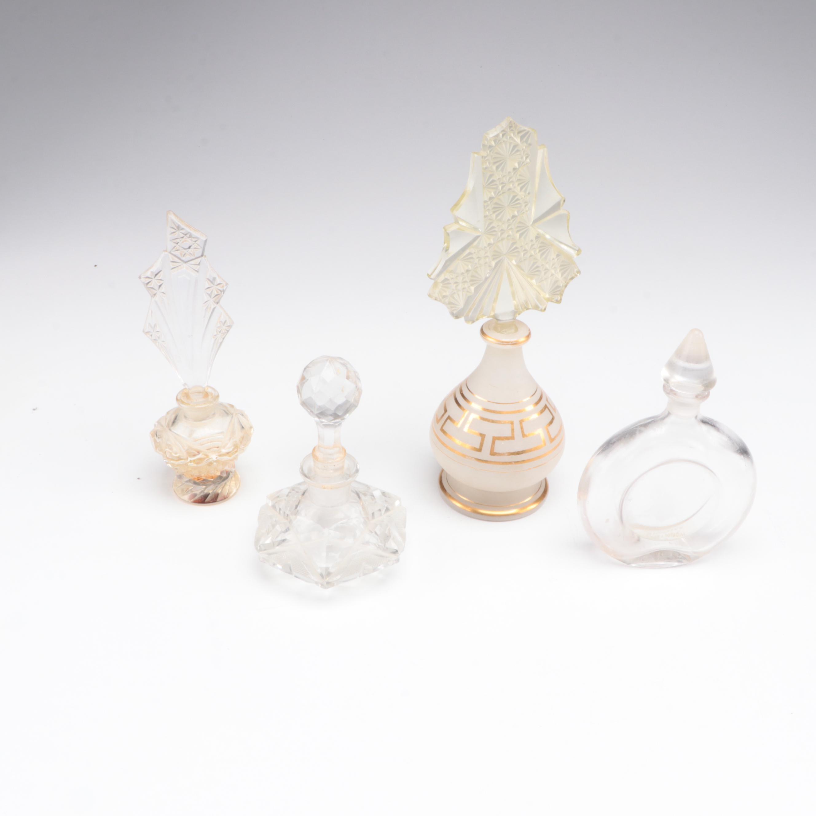 Guerlain Glass Perfume Bottle with Glass Perfume Nips and More