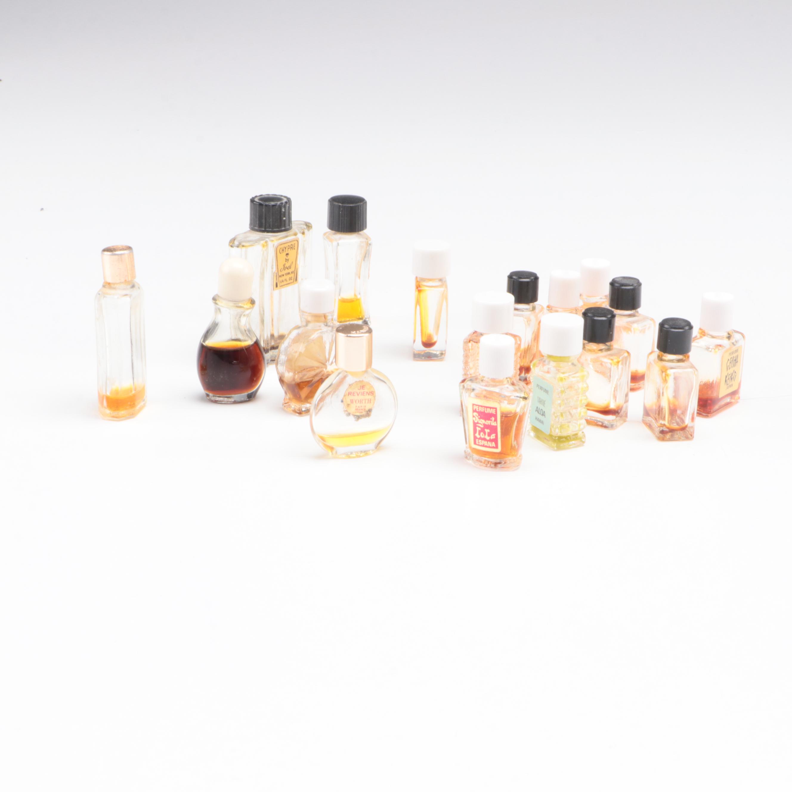 Guerlain Glass Perfume Bottle with Glass Perfume Nips and More