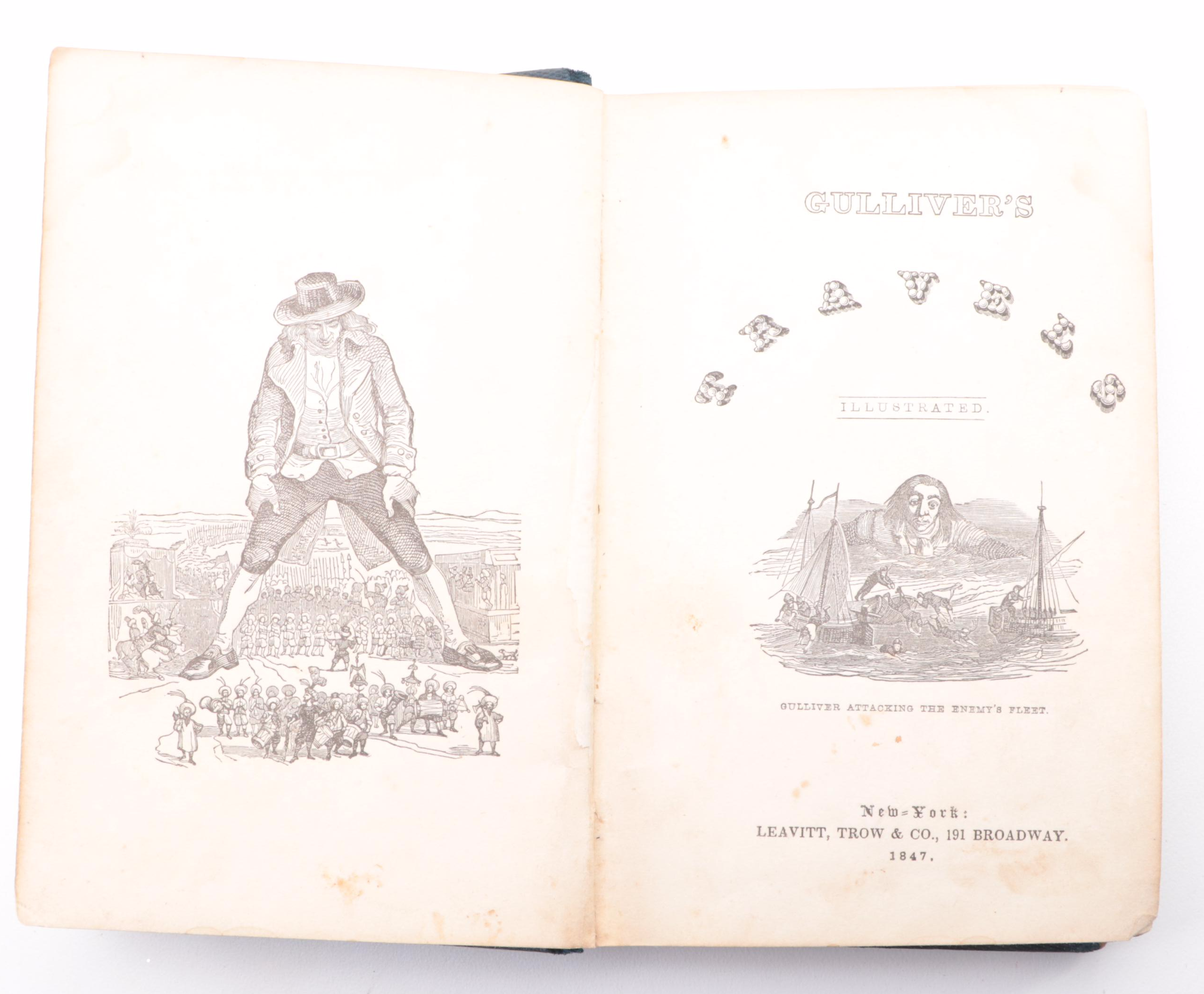 Illustrated "Gulliver's Travels" by Jonathan Swift, 1847