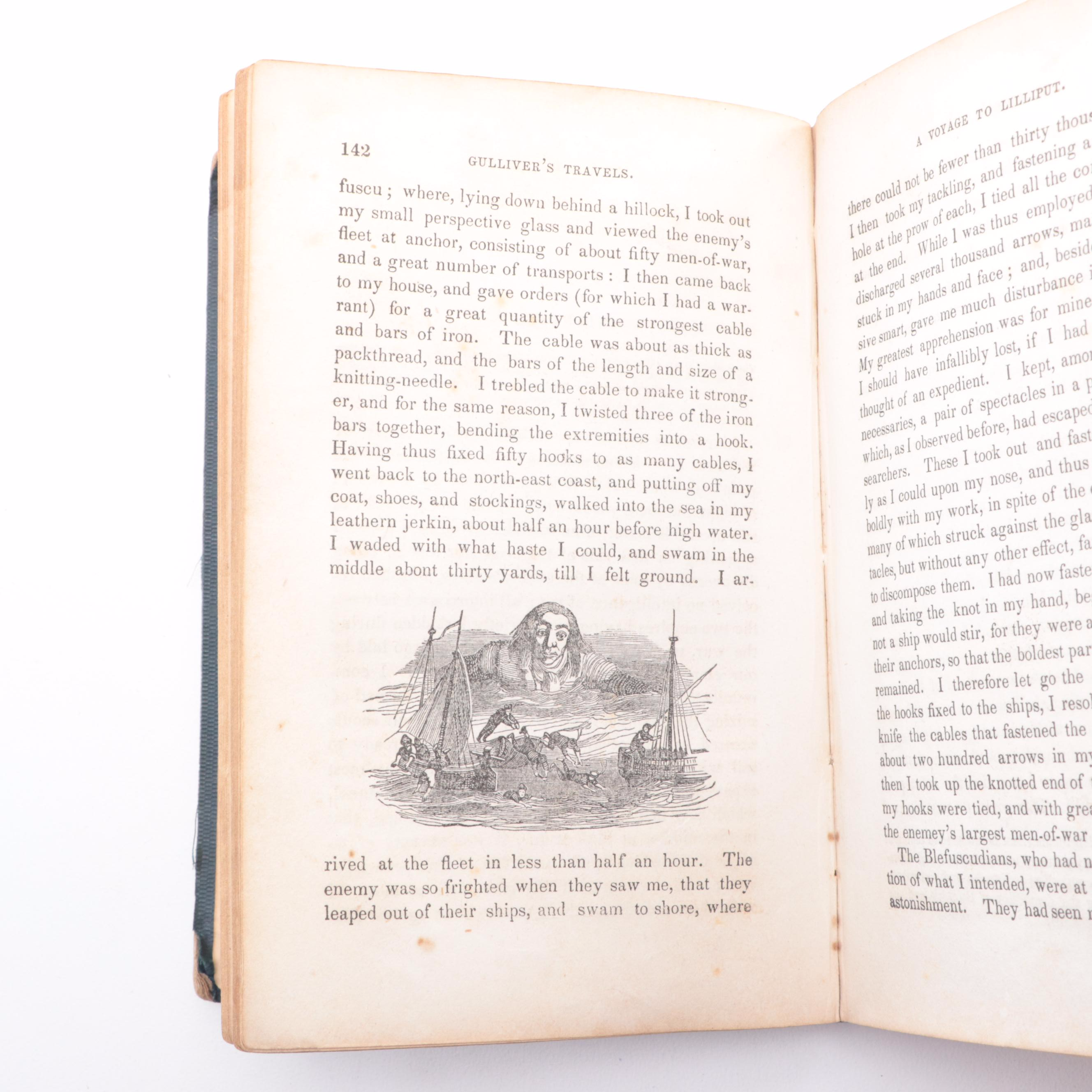 Illustrated "Gulliver's Travels" by Jonathan Swift, 1847