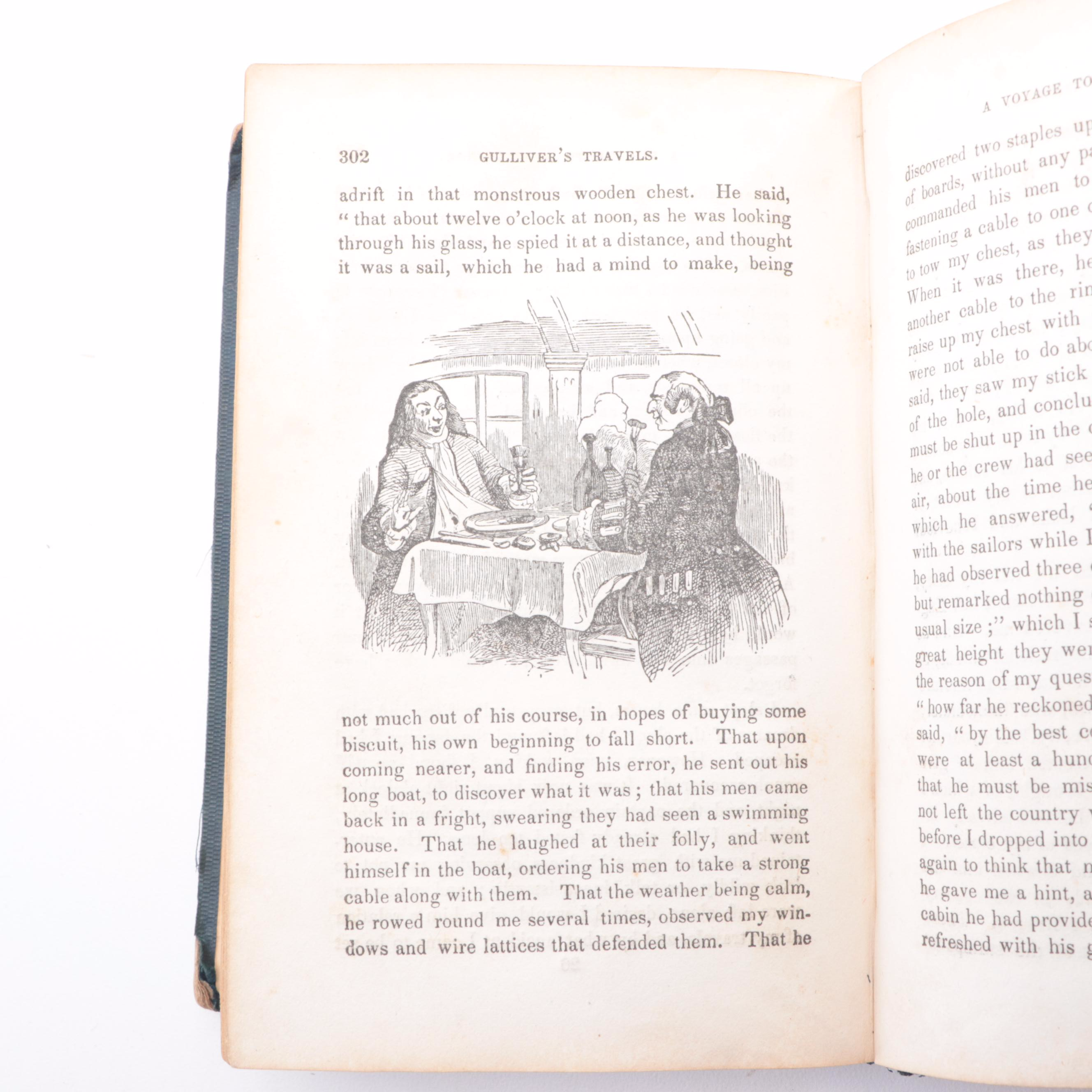 Illustrated "Gulliver's Travels" by Jonathan Swift, 1847