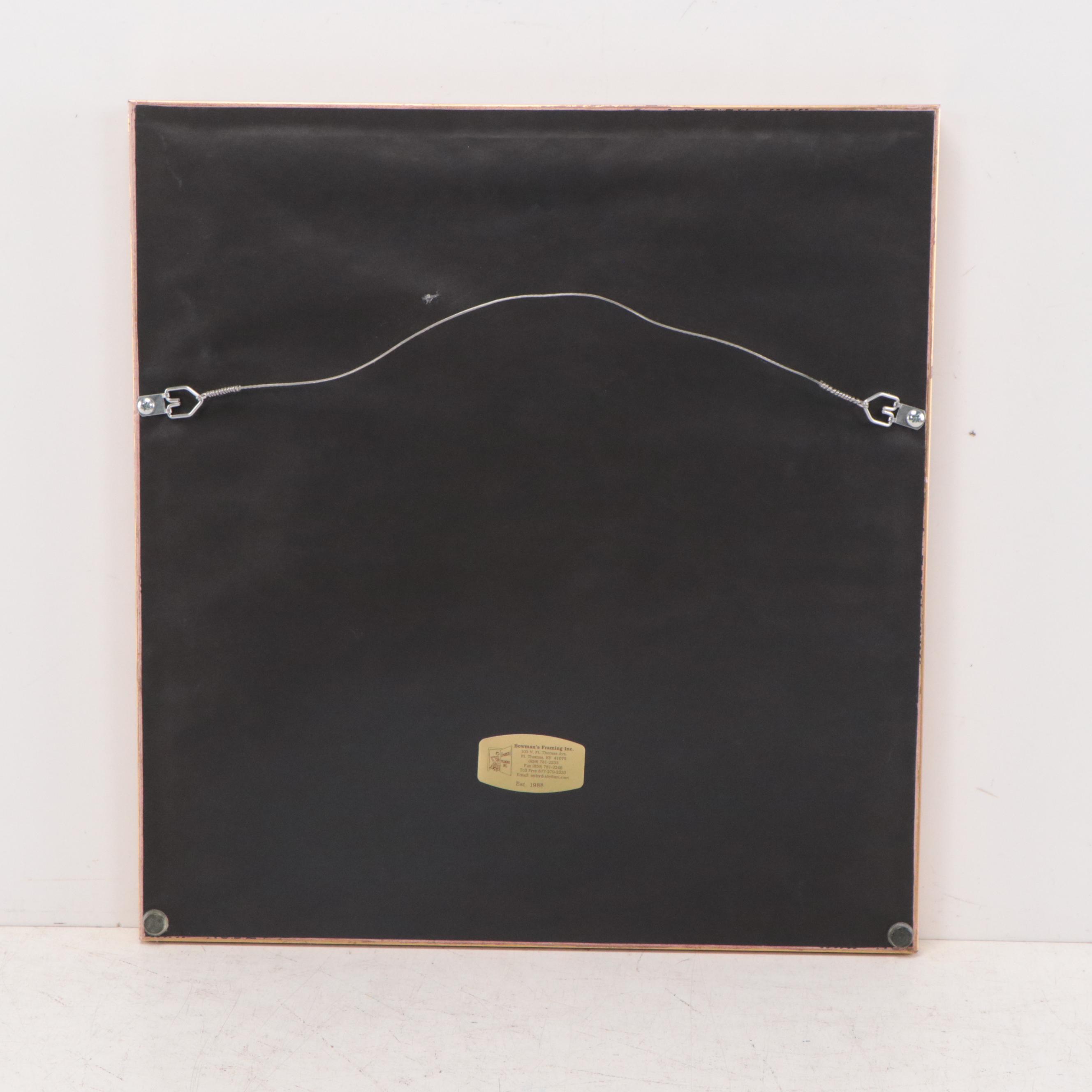 Watercolor Painting of Girls Standing in a Row