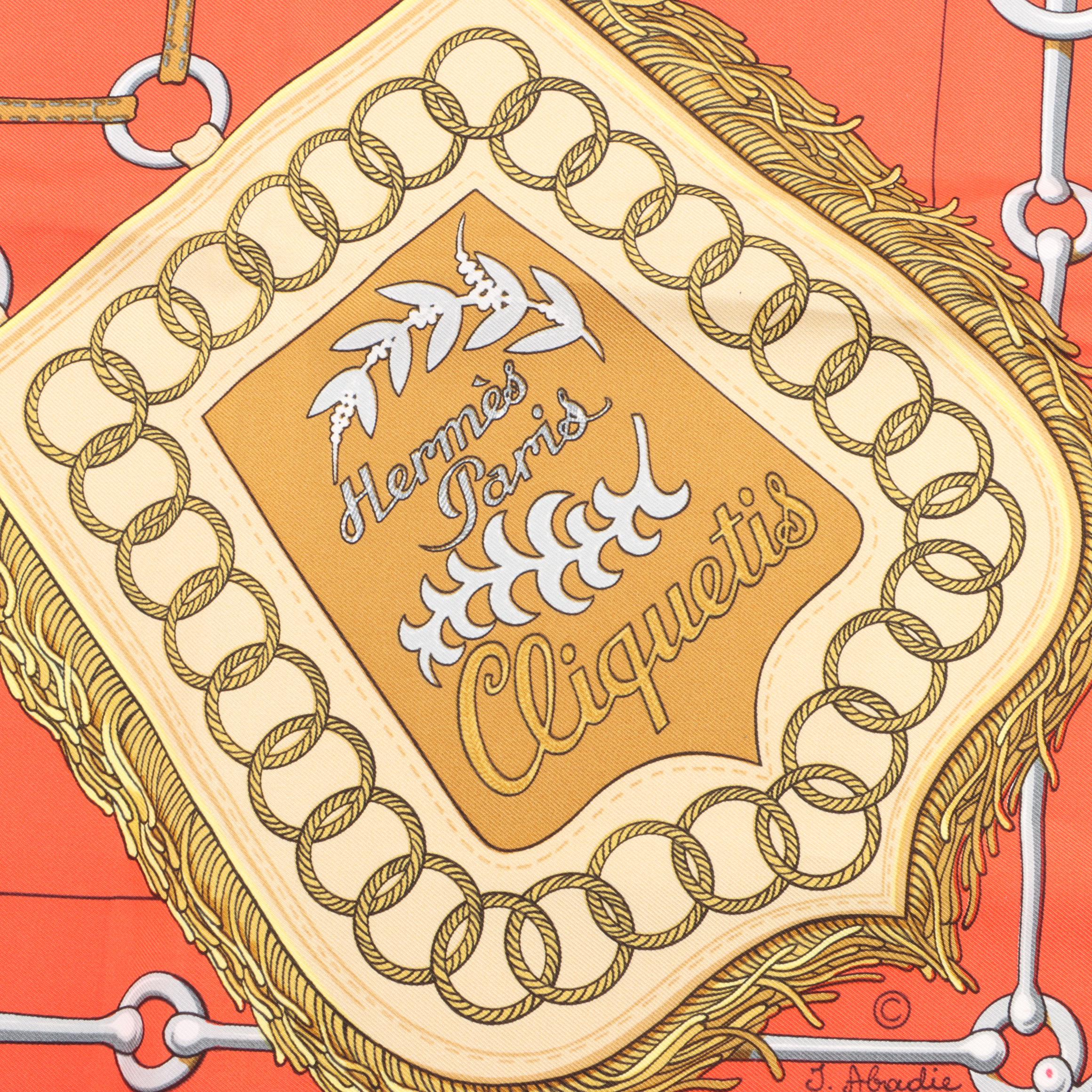 Hermès Cliquetis Silk Twill Scarf