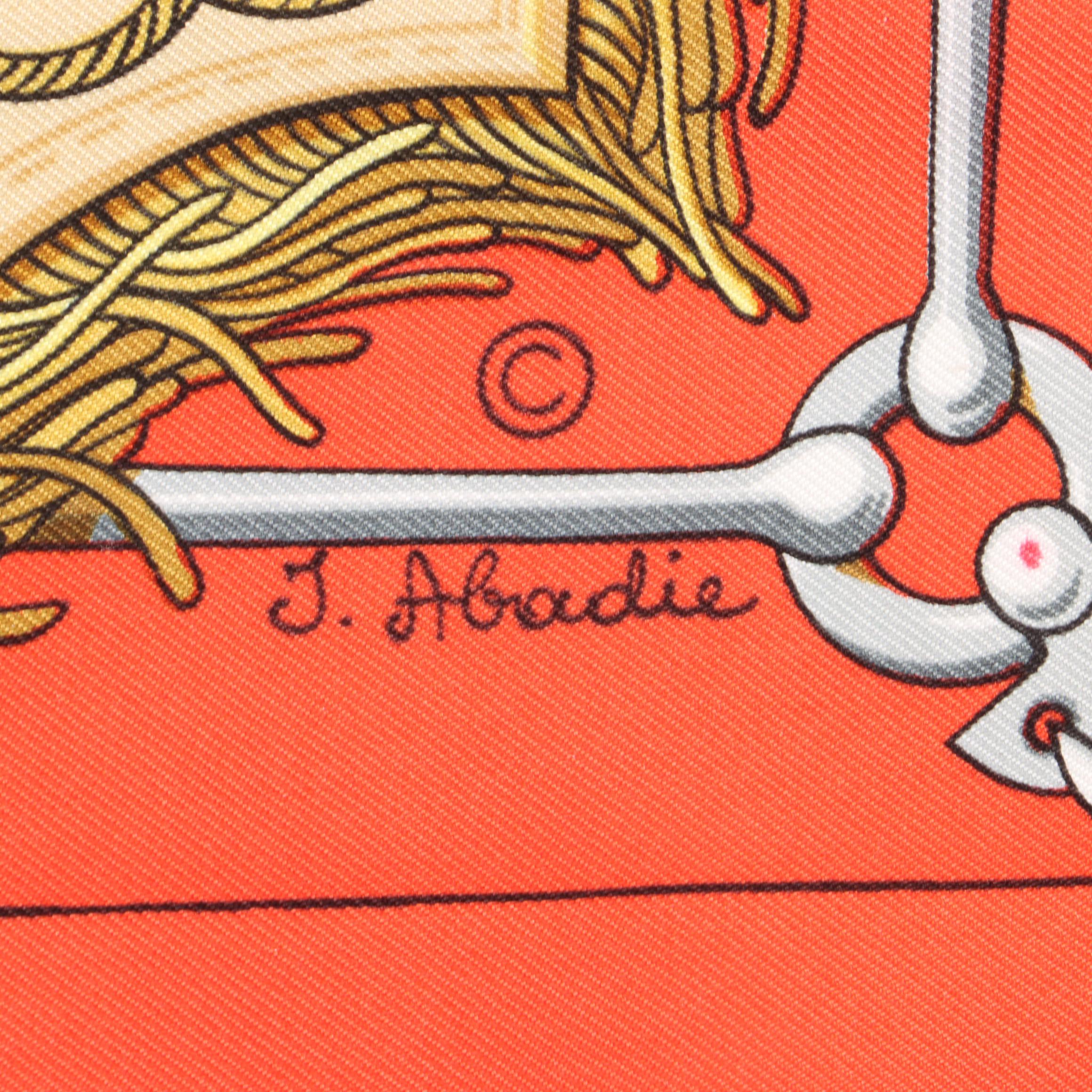 Hermès Cliquetis Silk Twill Scarf