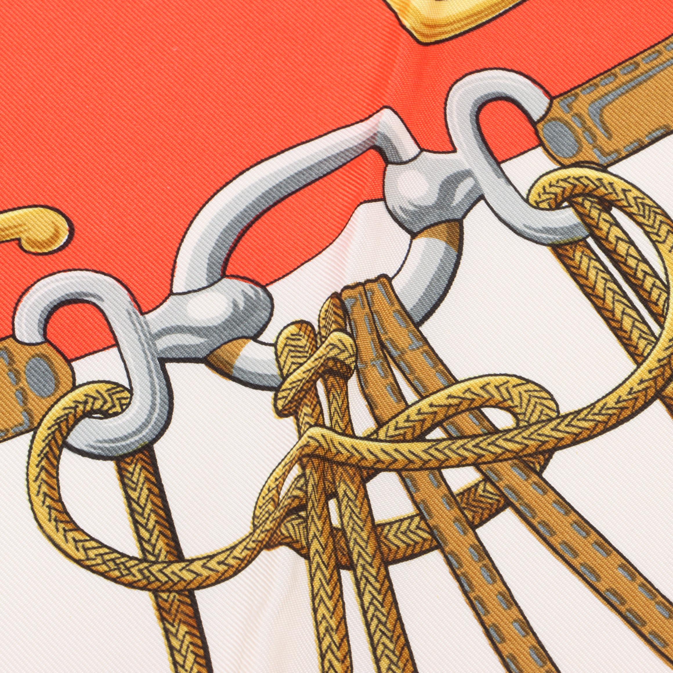 Hermès Cliquetis Silk Twill Scarf