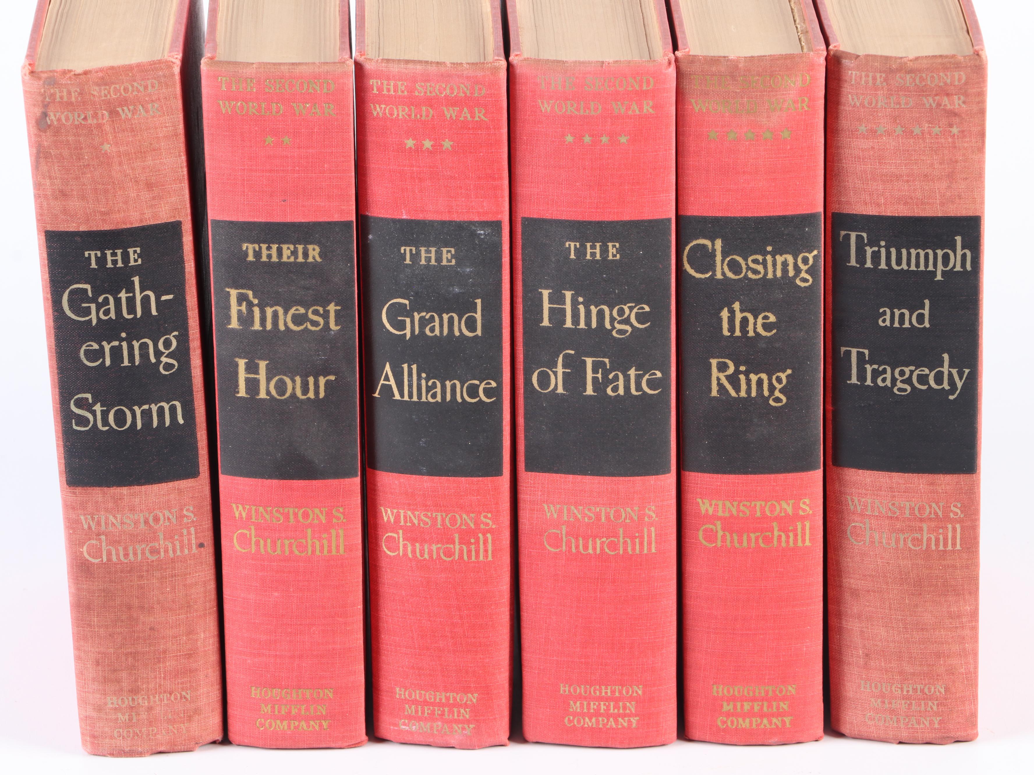 "The Second World War" Complete Six-Volume Set by Winston S. Churchill