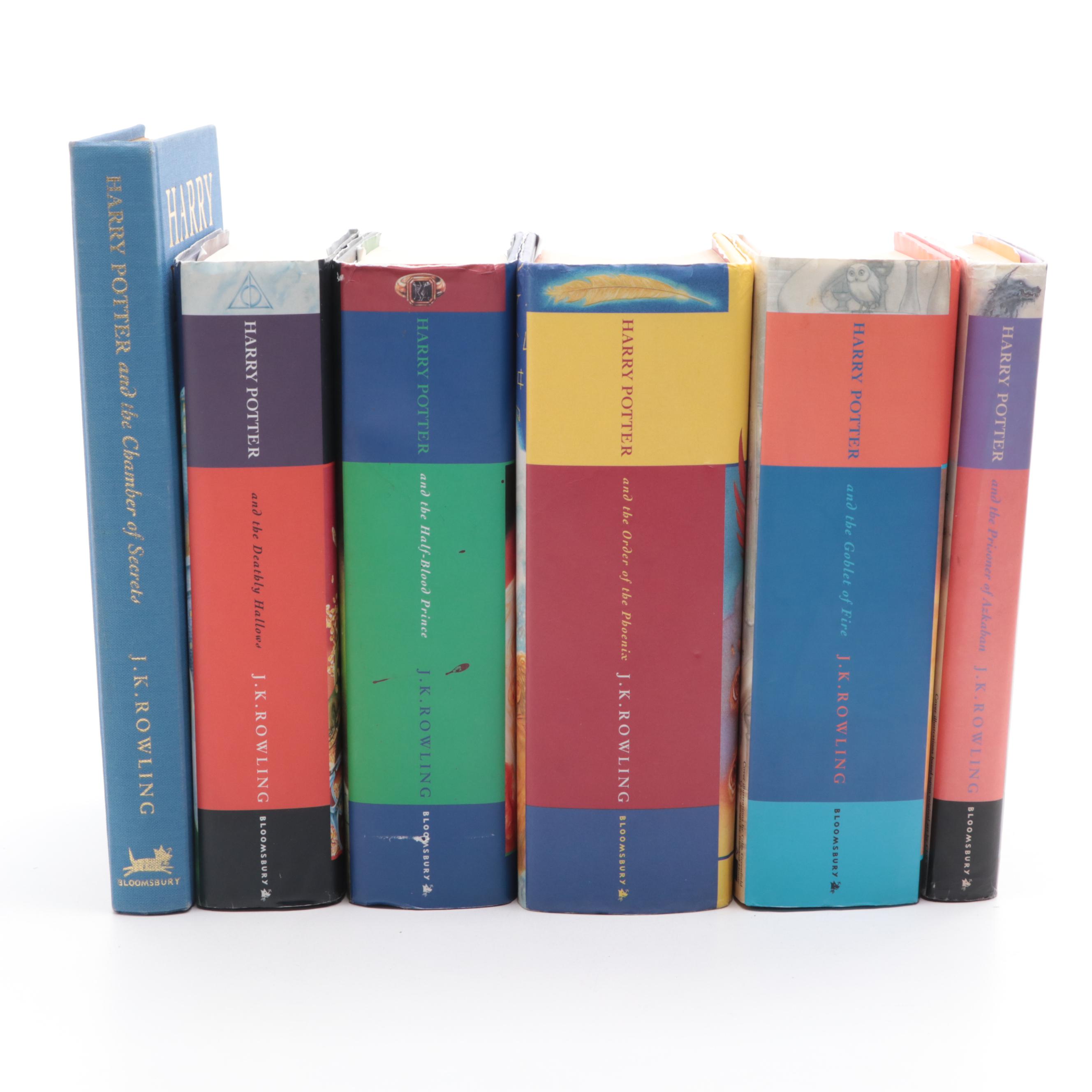 First UK Edition "Harry Potter" Partial Series by J. K. Rowling