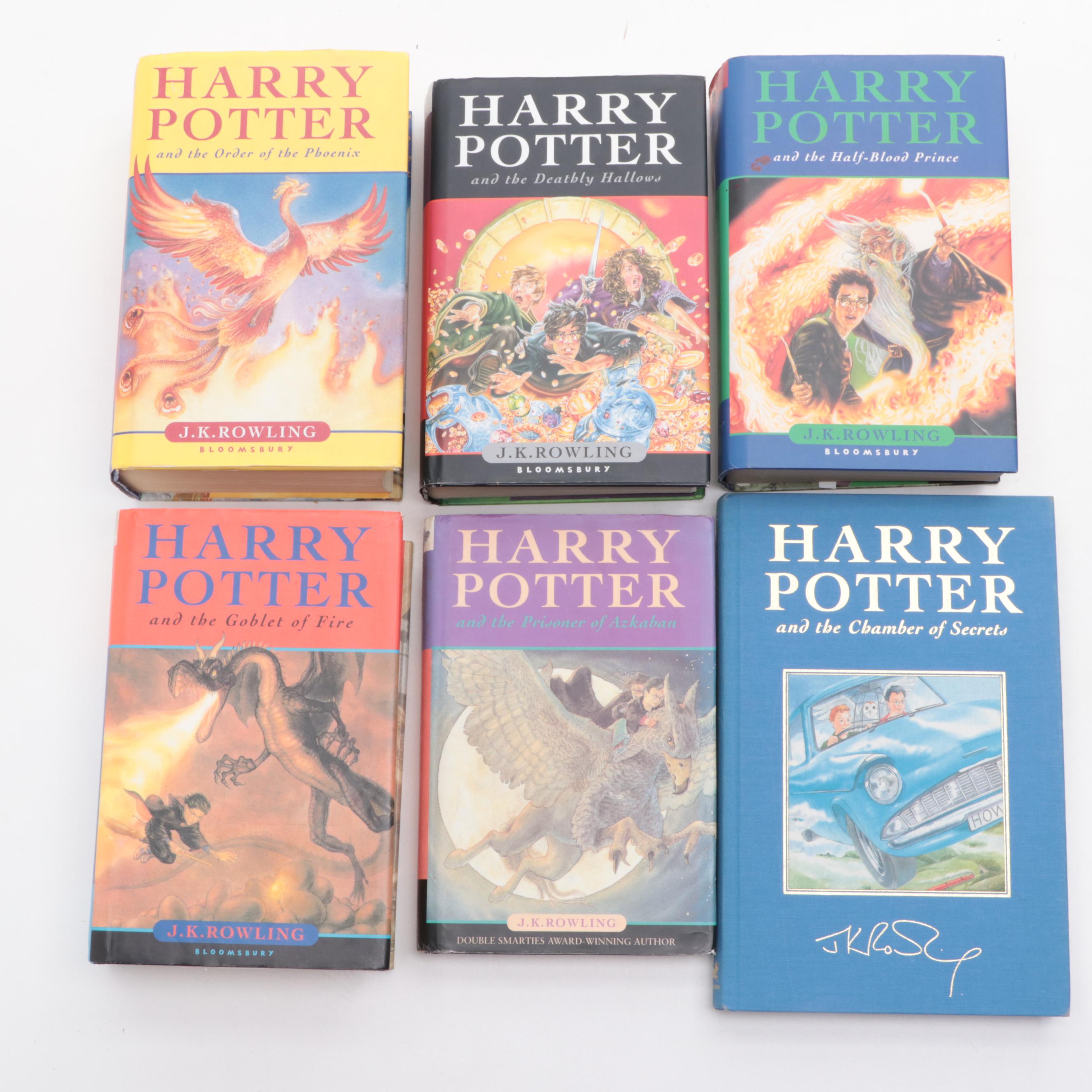First UK Edition "Harry Potter" Partial Series by J. K. Rowling