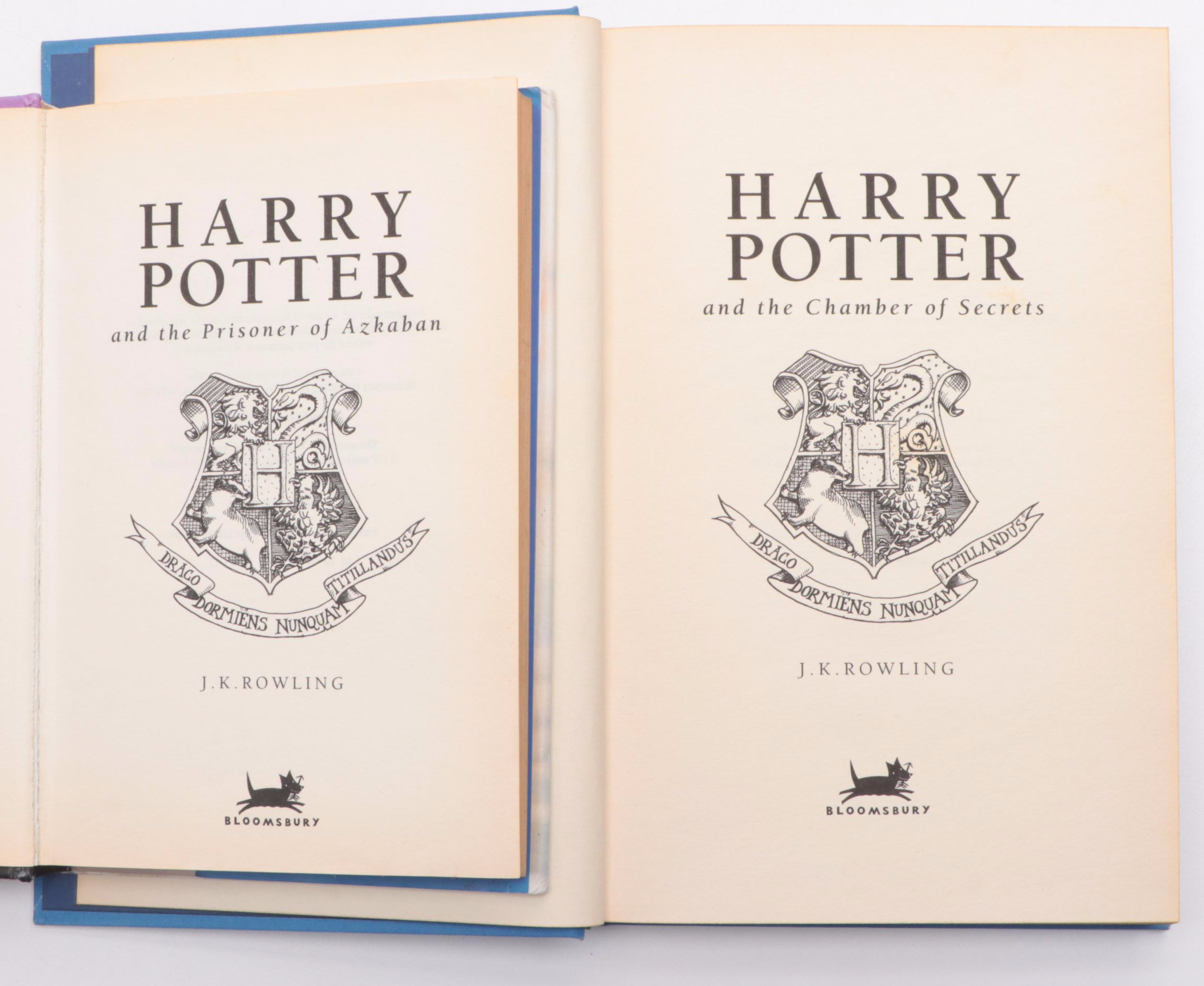 First UK Edition "Harry Potter" Partial Series by J. K. Rowling