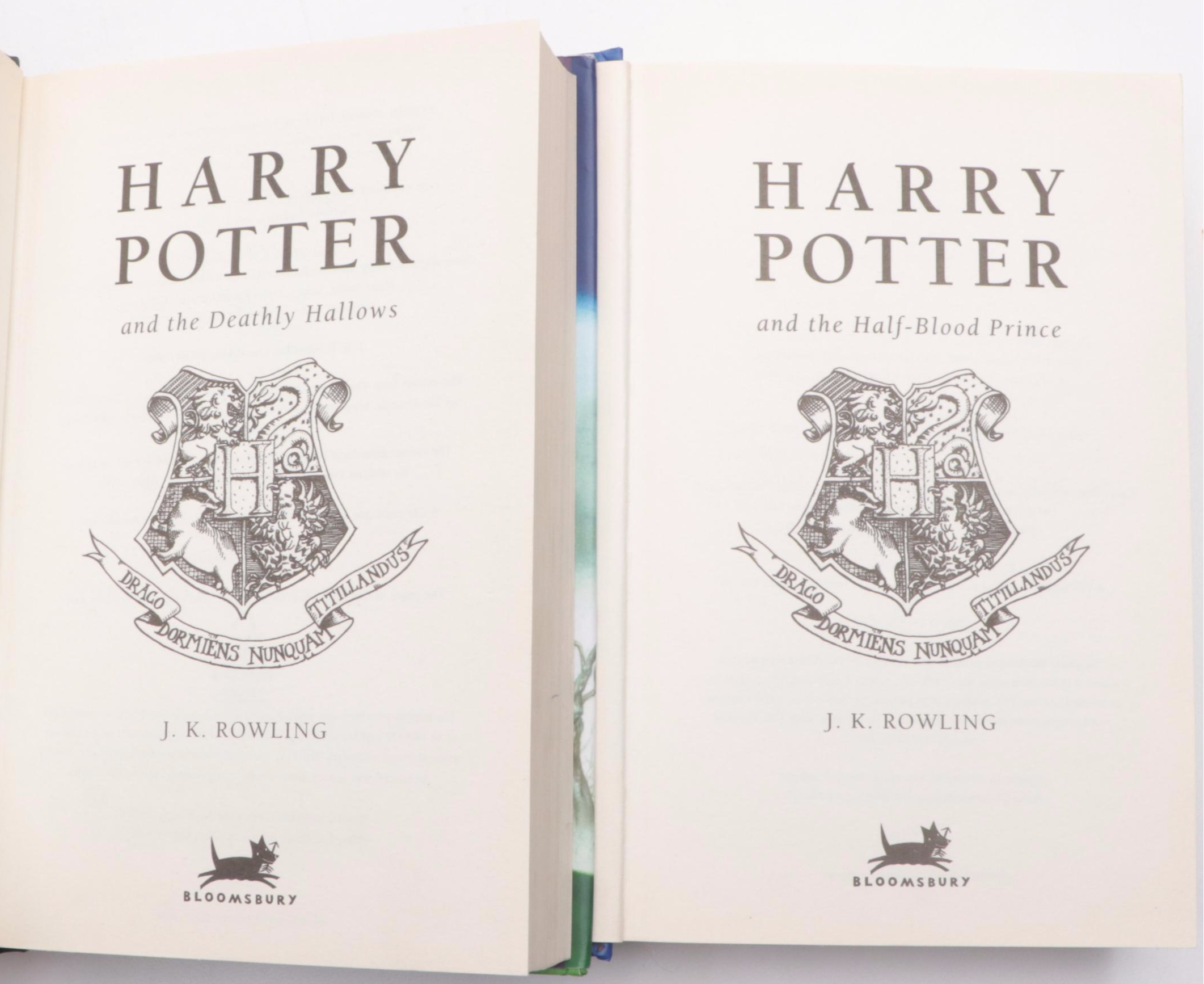 First UK Edition "Harry Potter" Partial Series by J. K. Rowling