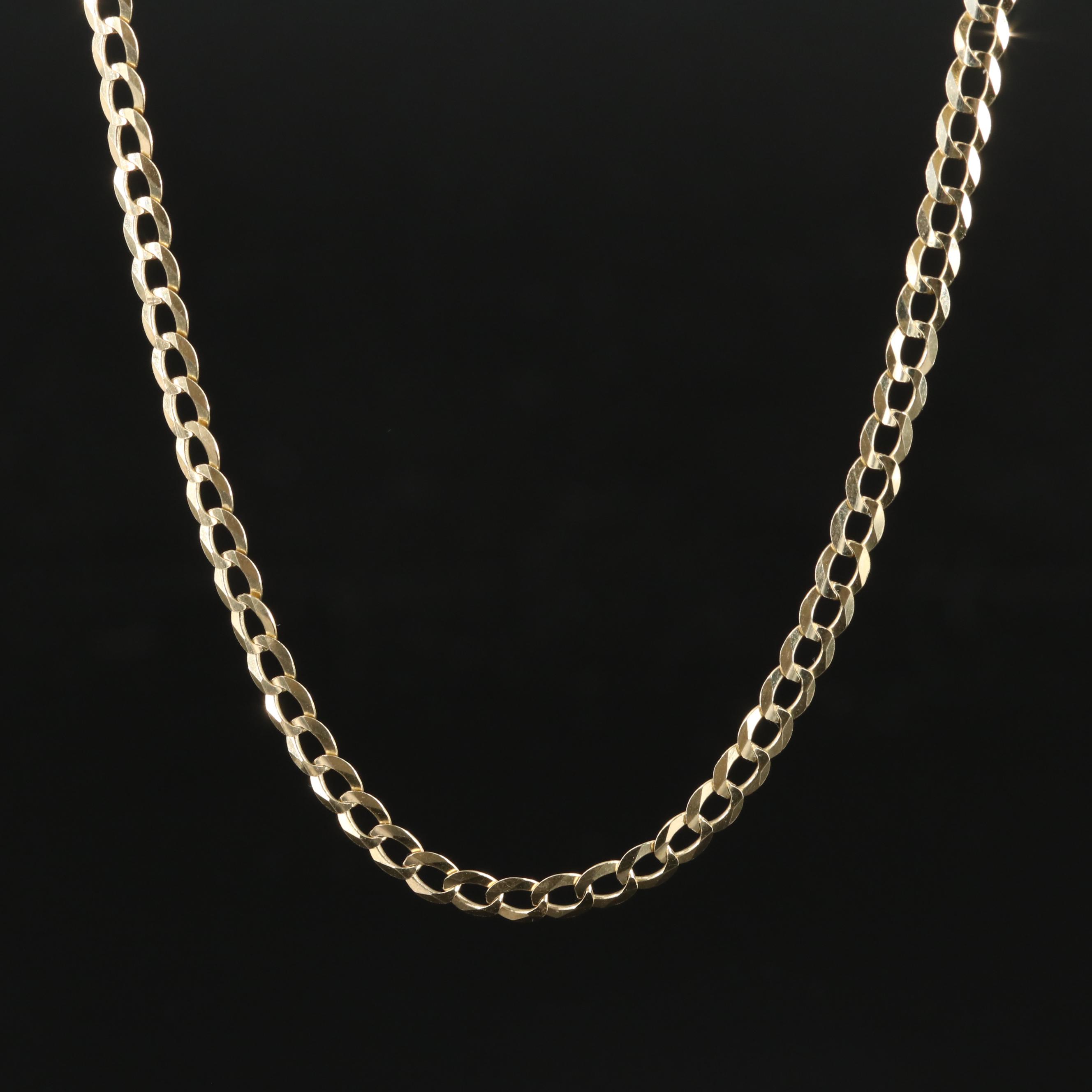 14K Curb Chain Necklace