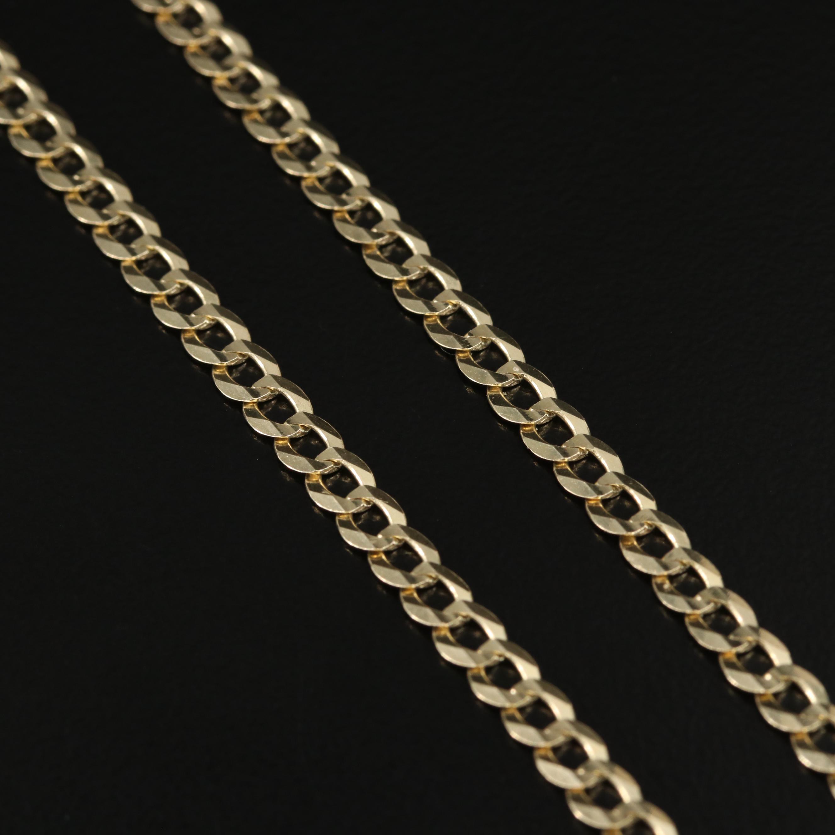 14K Curb Chain Necklace