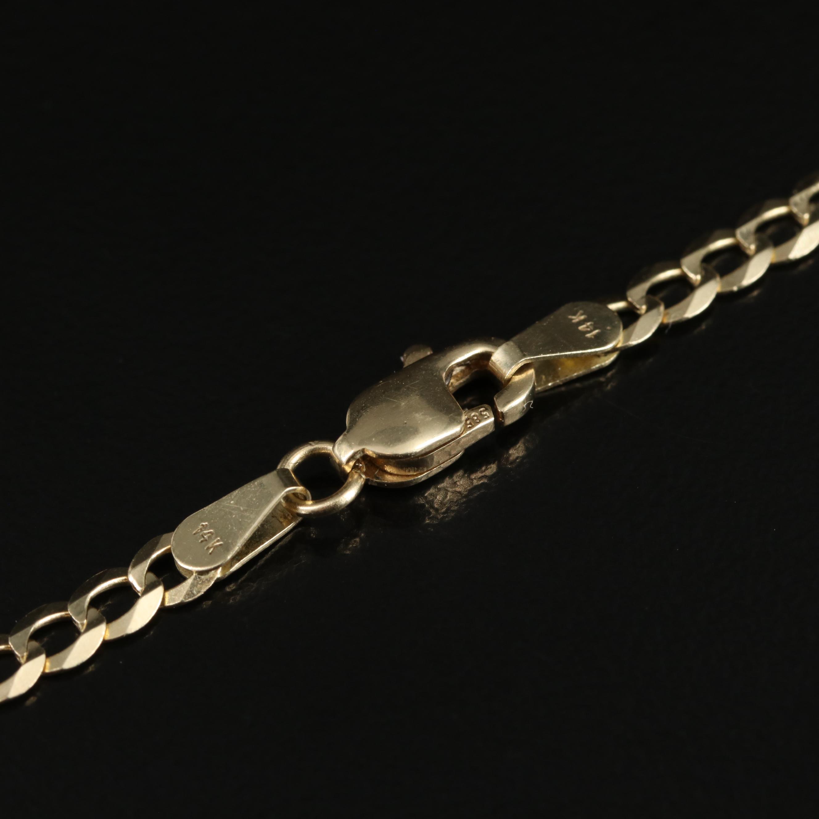 14K Curb Chain Necklace