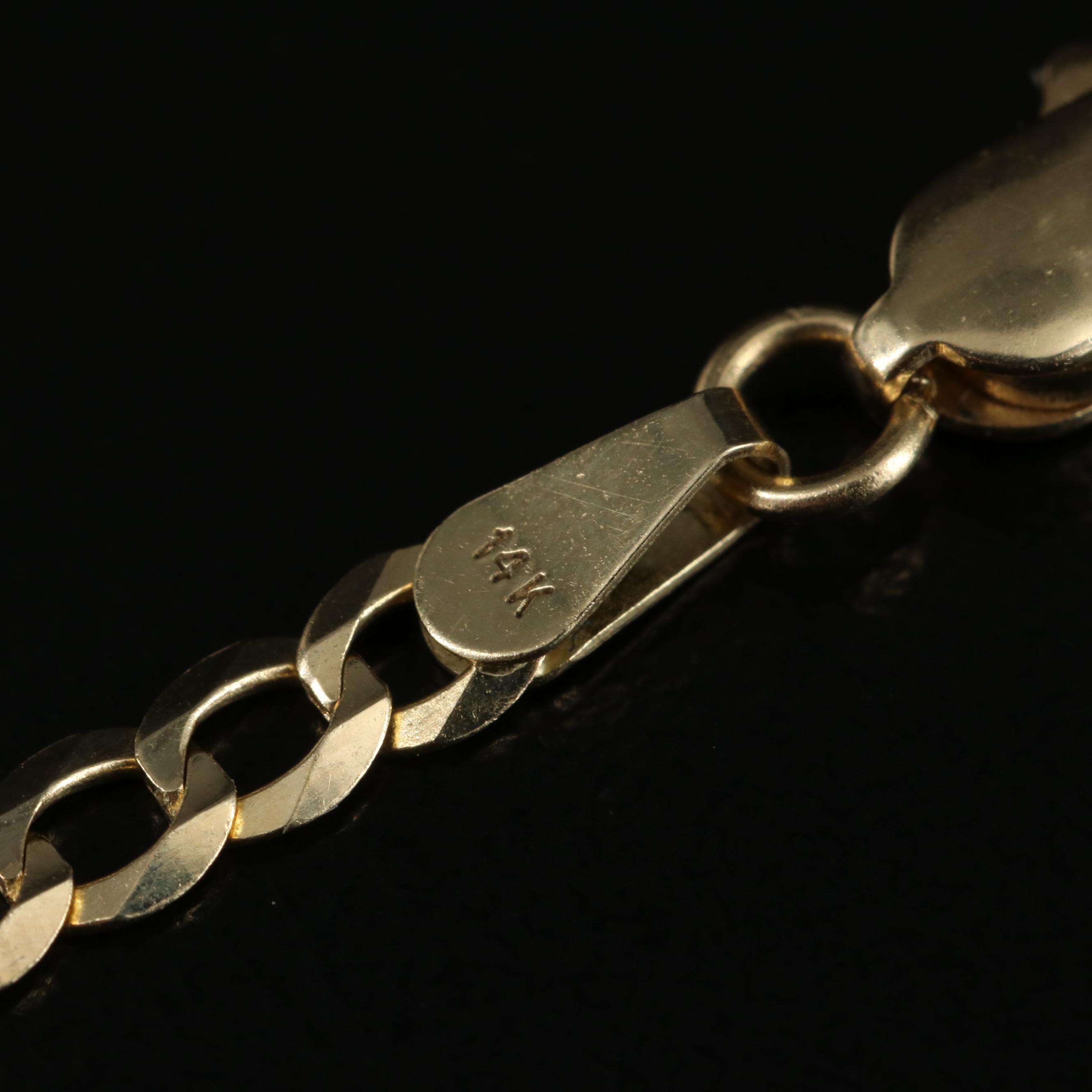 14K Curb Chain Necklace