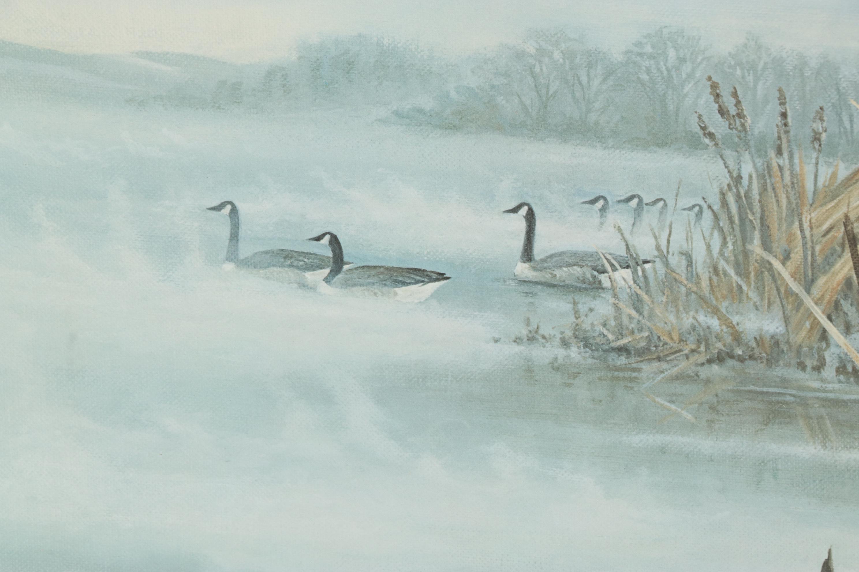 Don Whitlach Offset Lithograph "Morning Mist," 1985