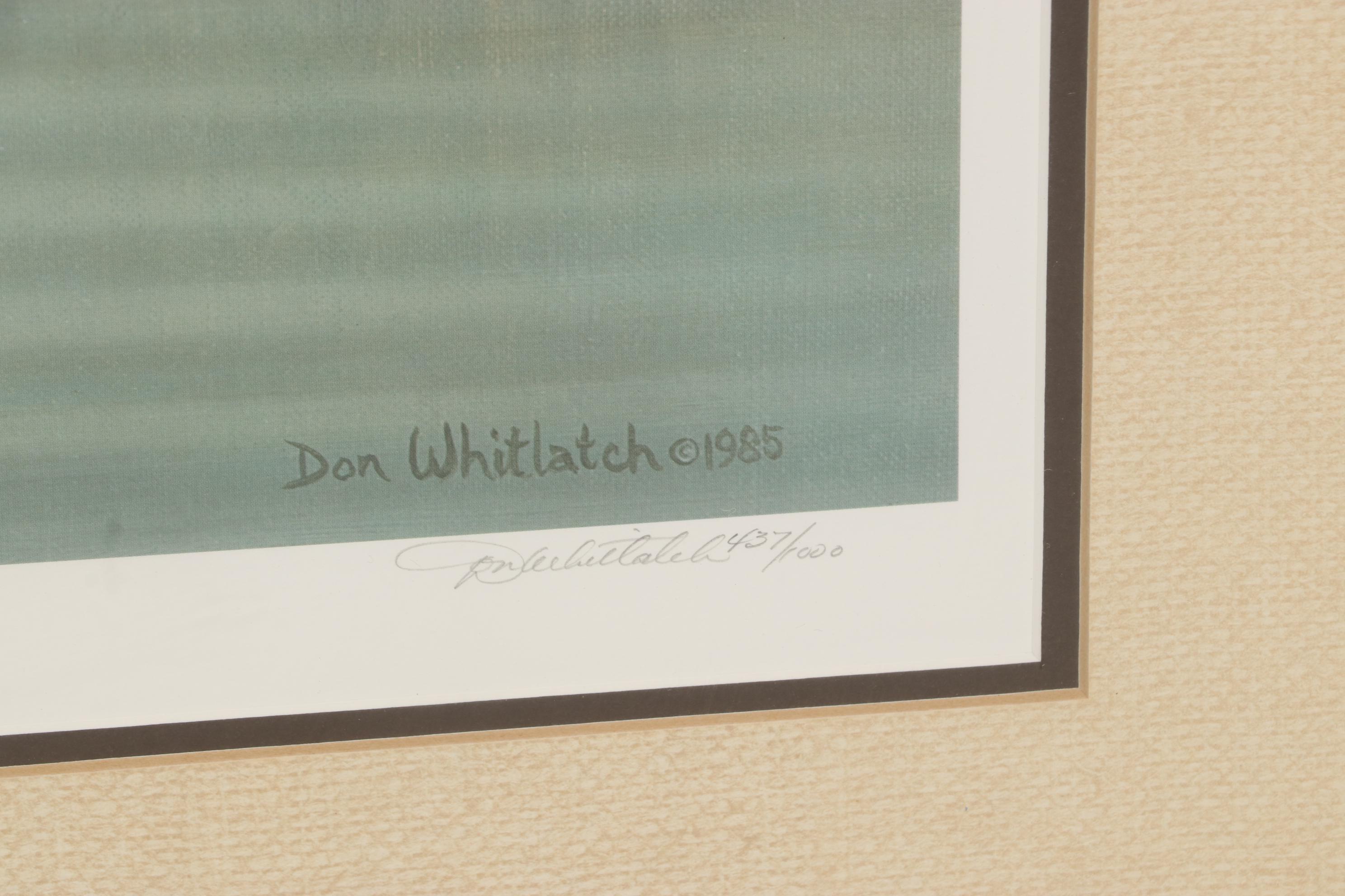 Don Whitlach Offset Lithograph "Morning Mist," 1985