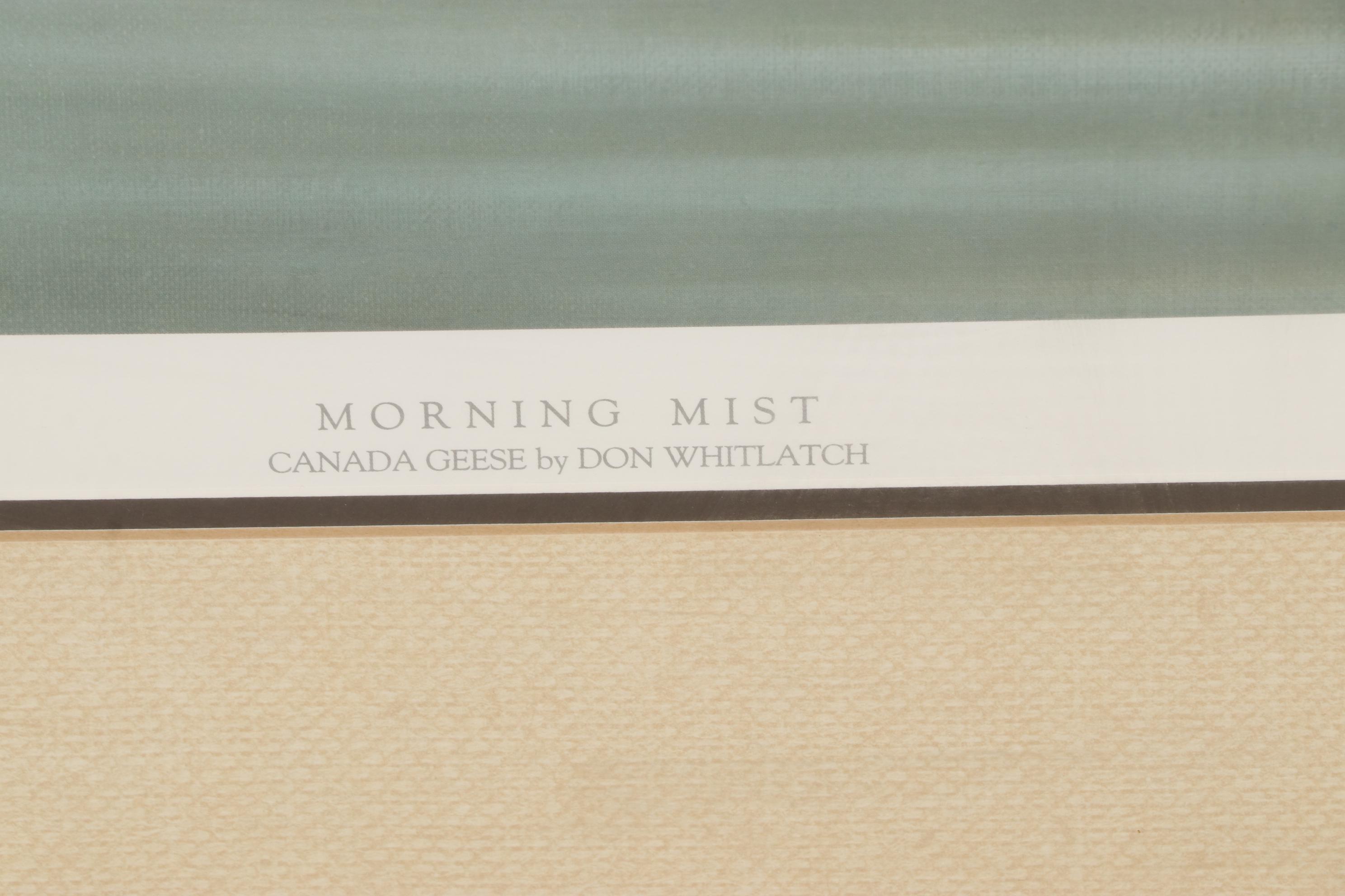 Don Whitlach Offset Lithograph "Morning Mist," 1985