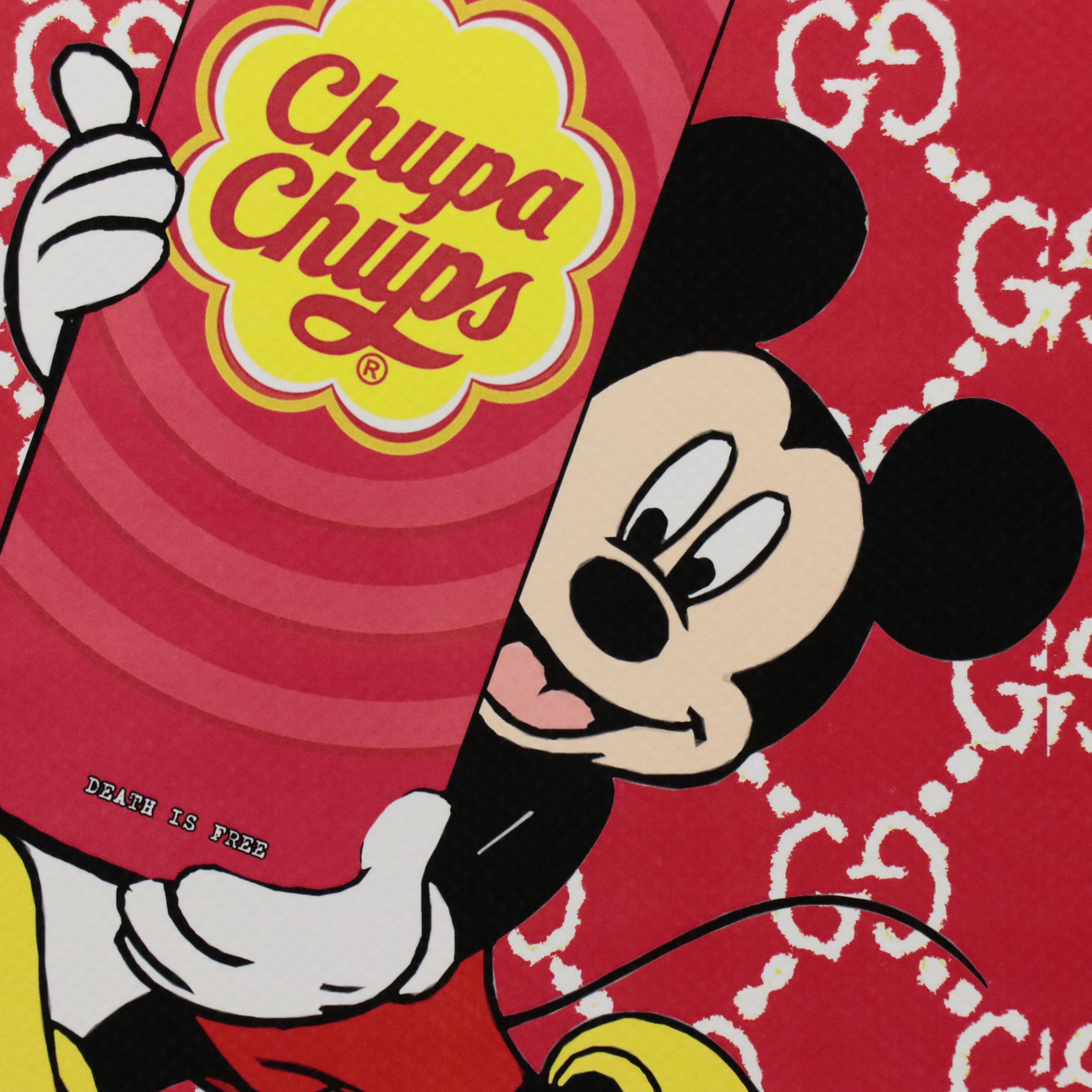 Death NYC Pop Art Graphic Print of Mickey Mouse