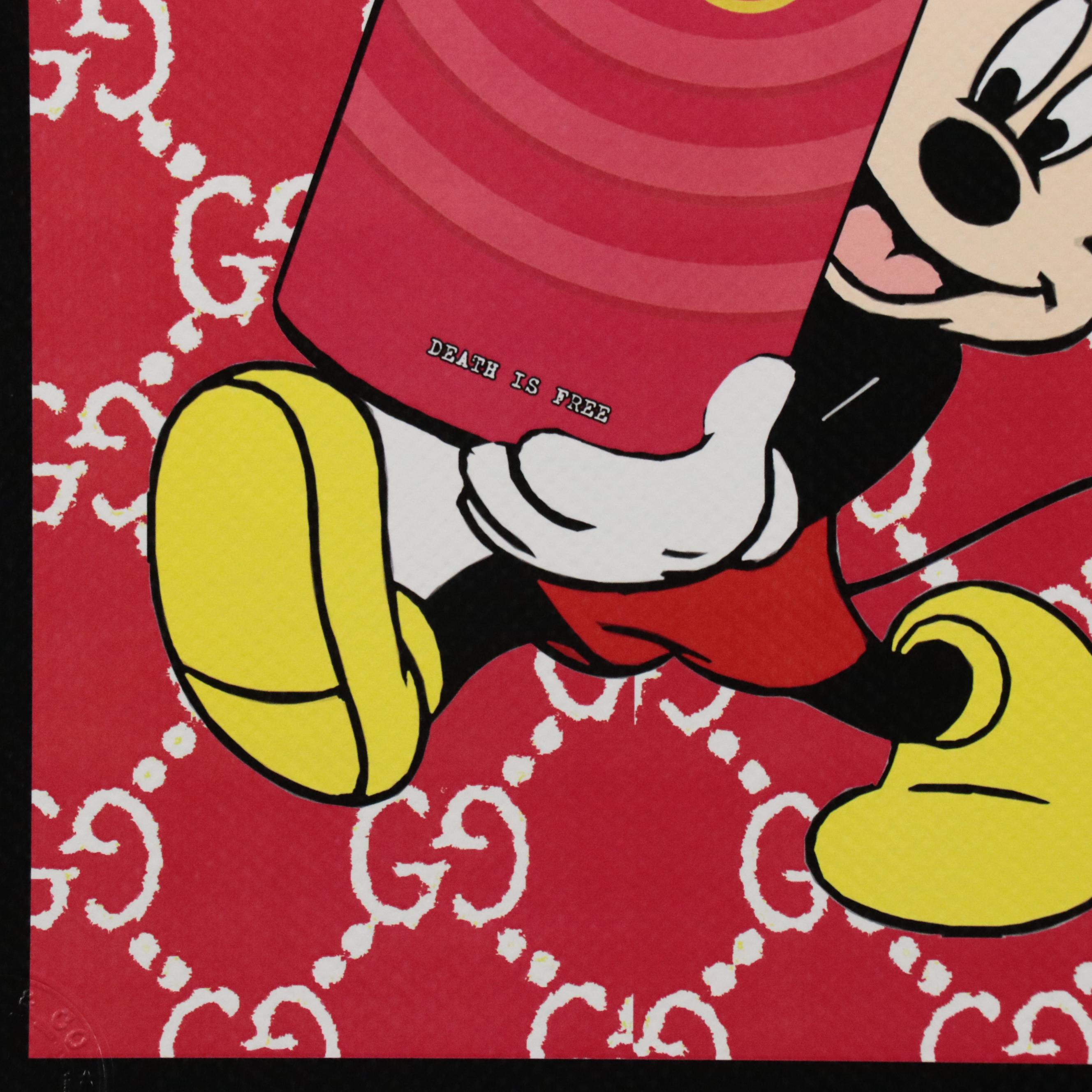 Death NYC Pop Art Graphic Print of Mickey Mouse
