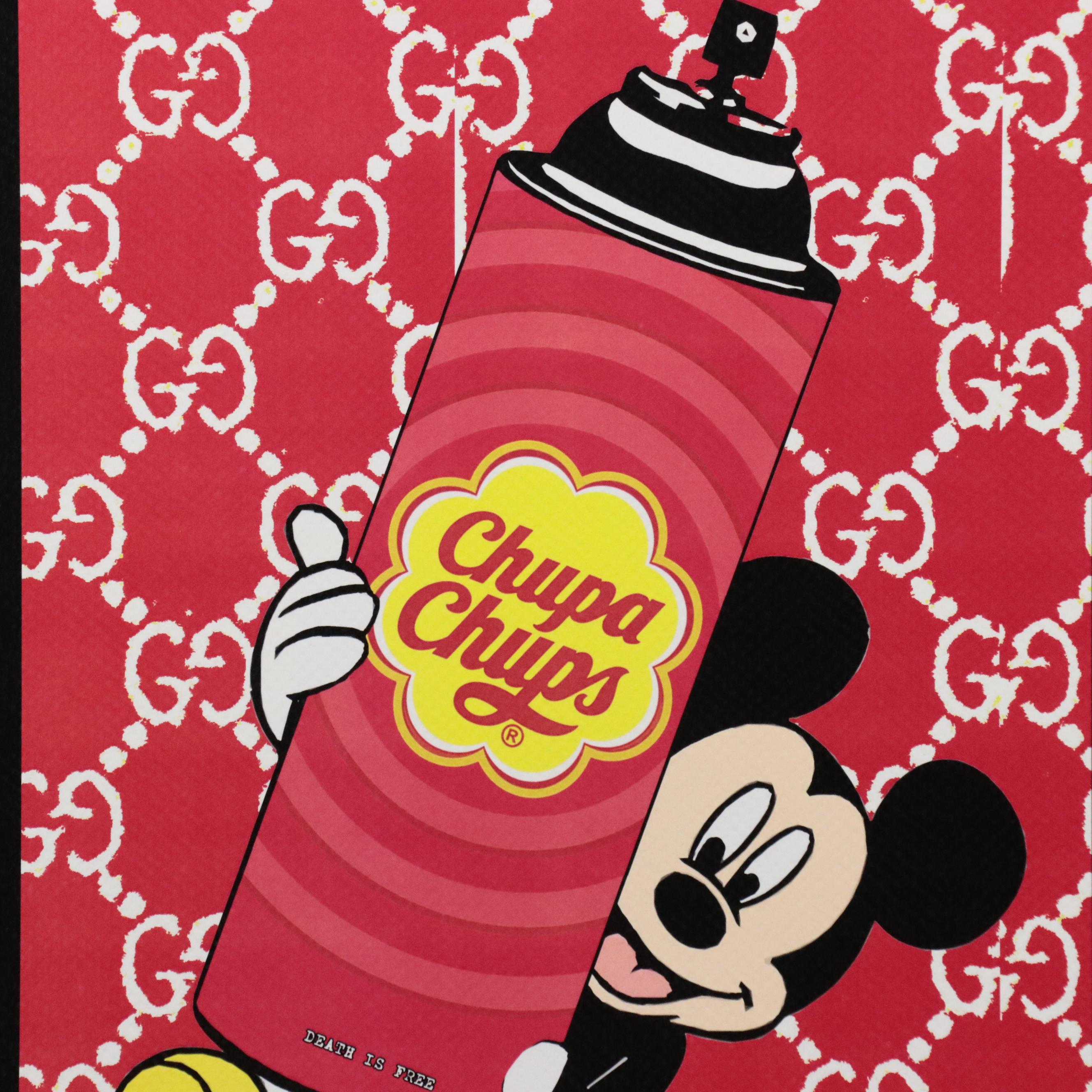 Death NYC Pop Art Graphic Print of Mickey Mouse