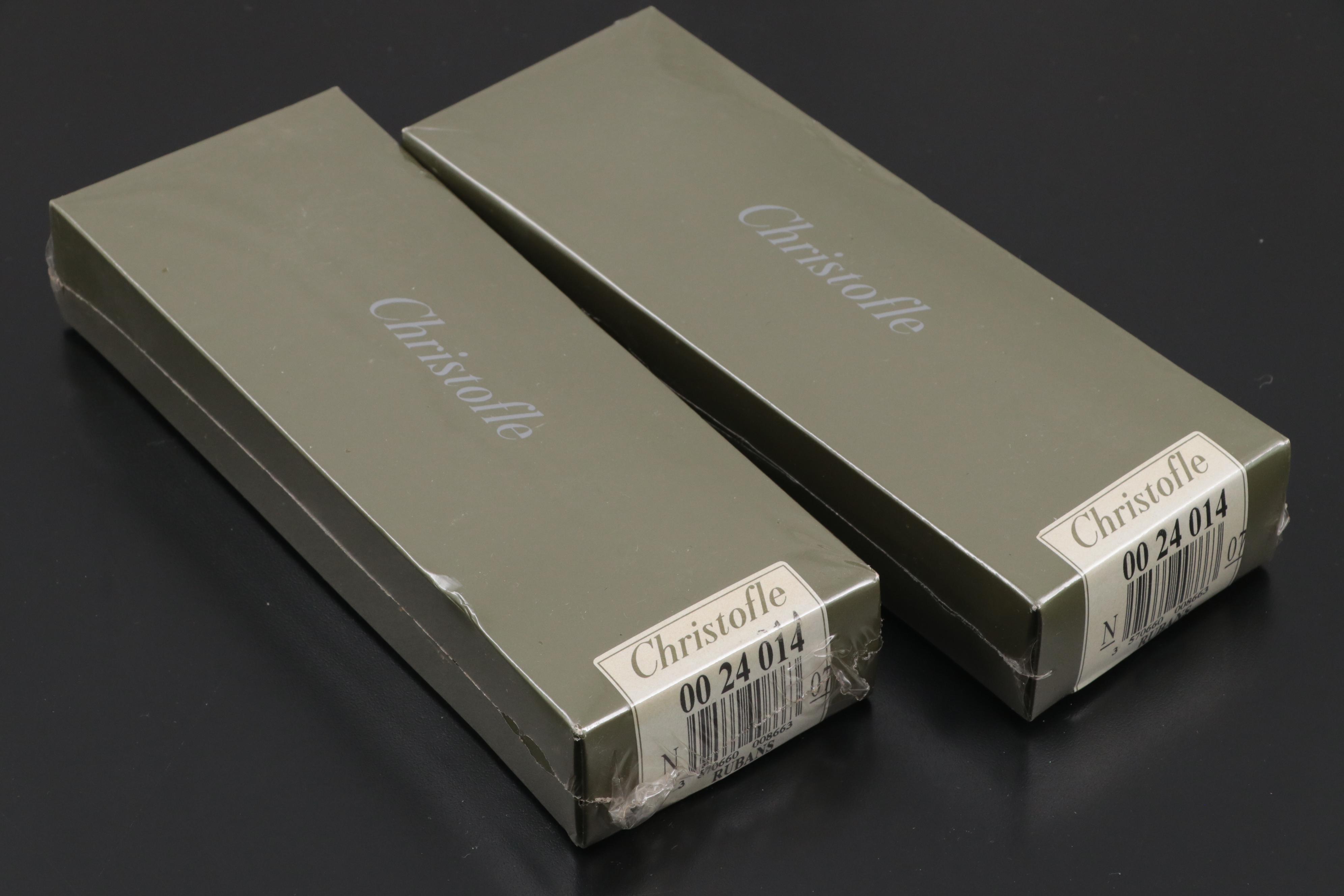 Christofle "Rubans" and Other Silver Plate Flatware and Serving Pieces