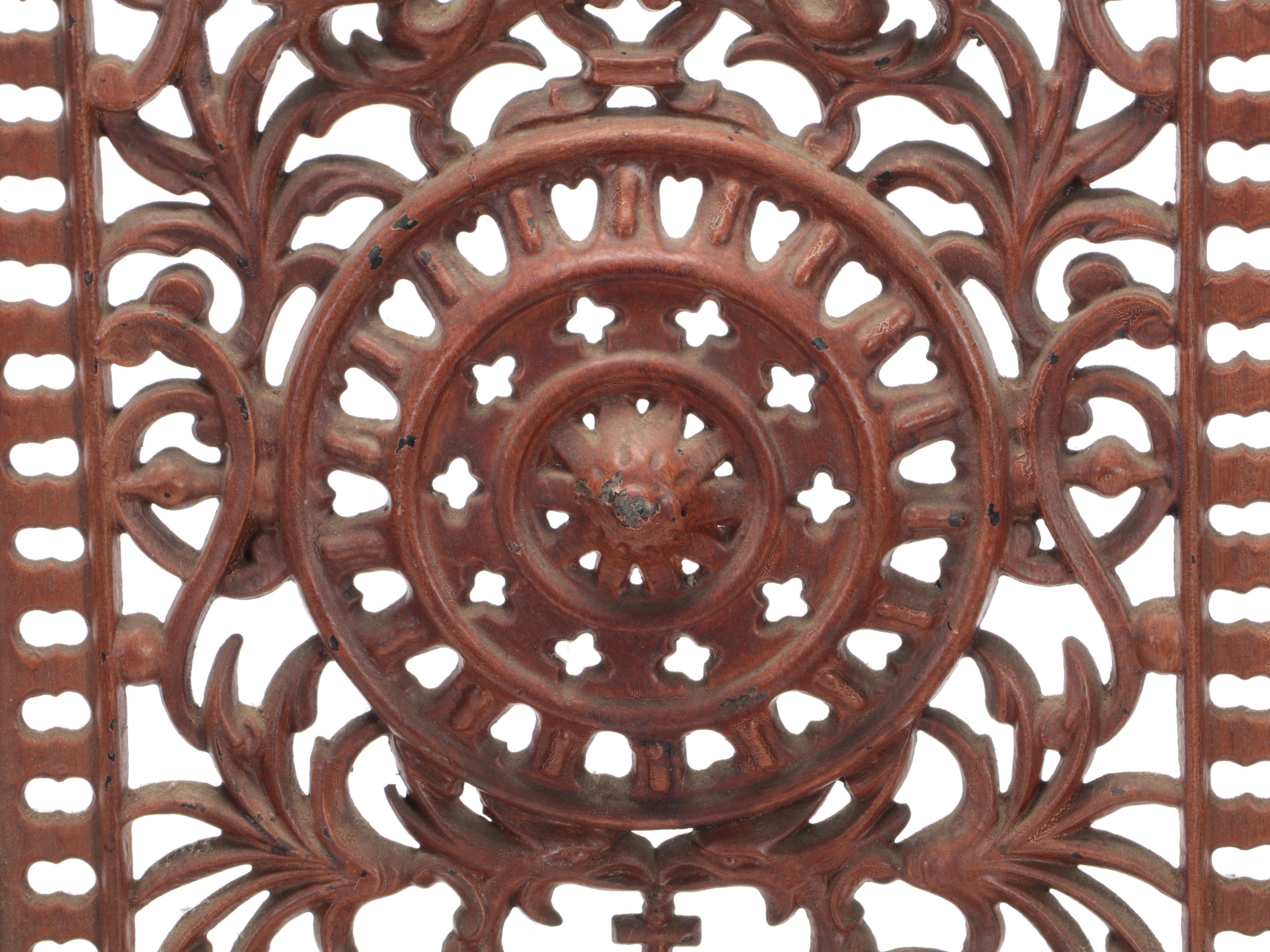 Victorian Cast Iron Ornamental Fireplace Grate, Late 19th Century