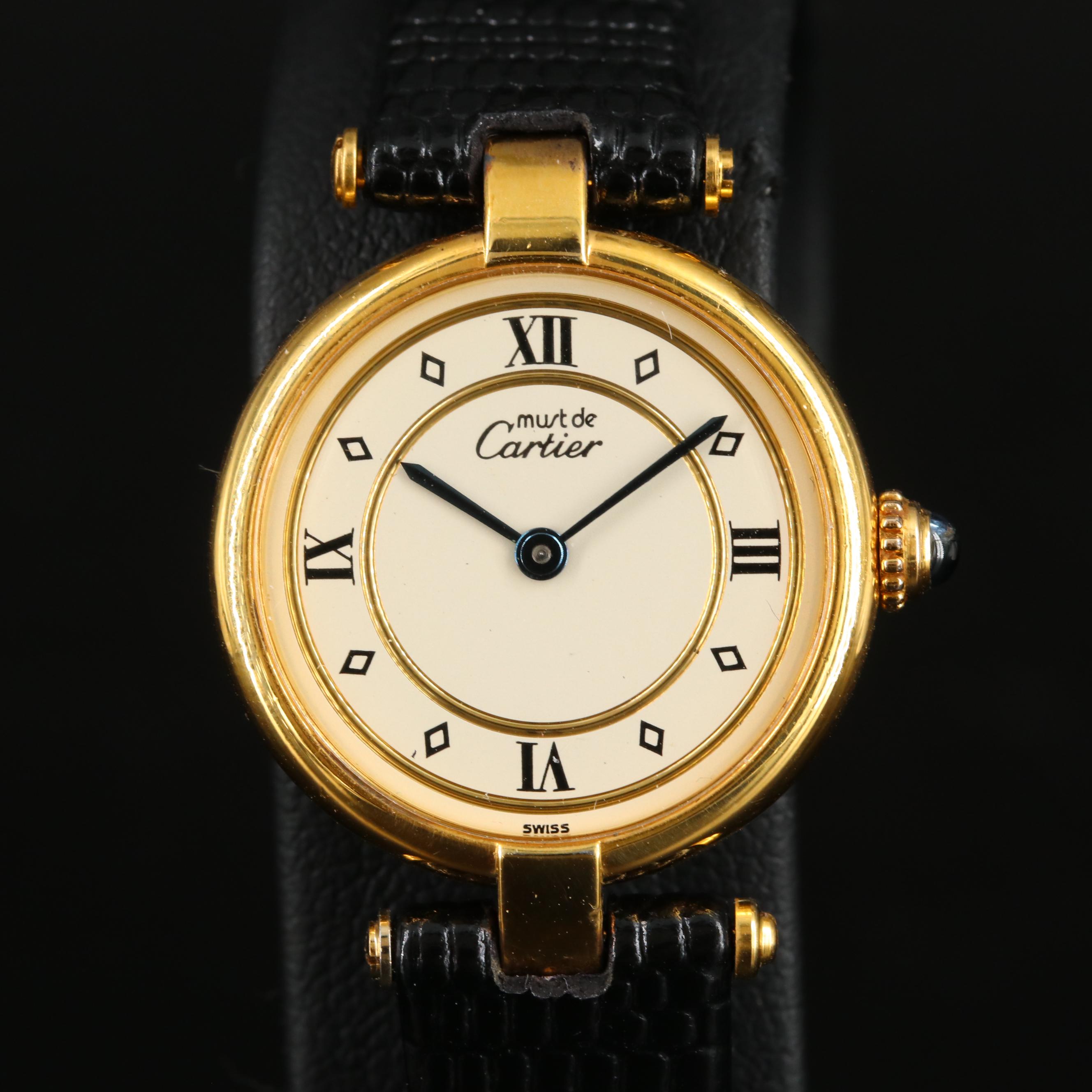Cartier Must de Cartier .925 Vermeil and Gold-Plated Watch