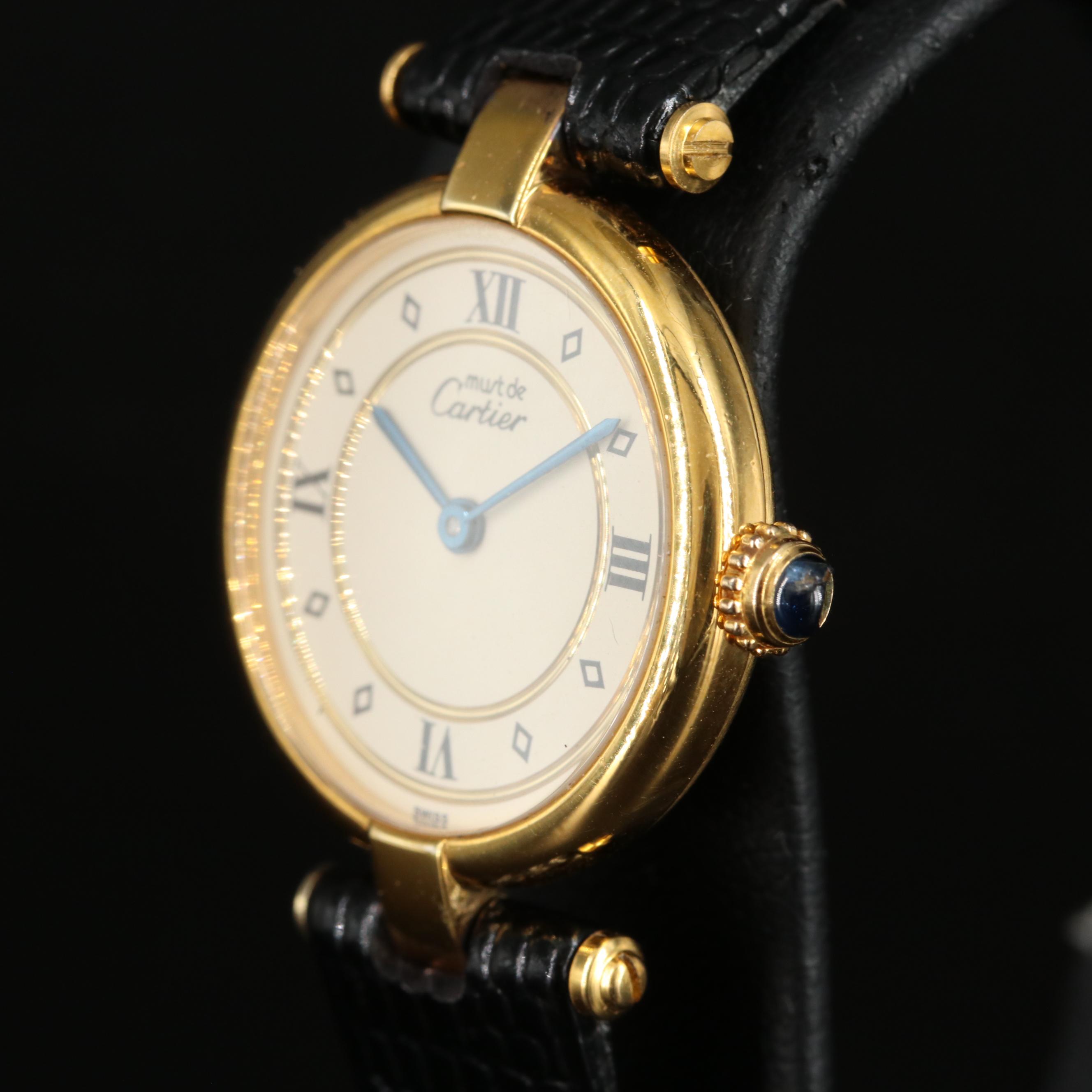 Cartier Must de Cartier .925 Vermeil and Gold-Plated Watch