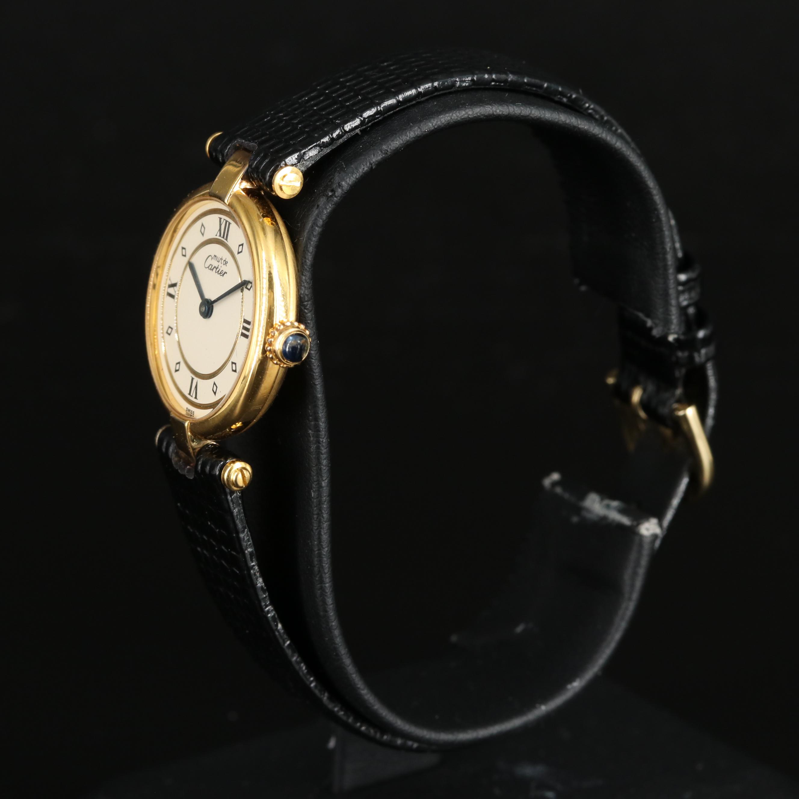 Cartier Must de Cartier .925 Vermeil and Gold-Plated Watch