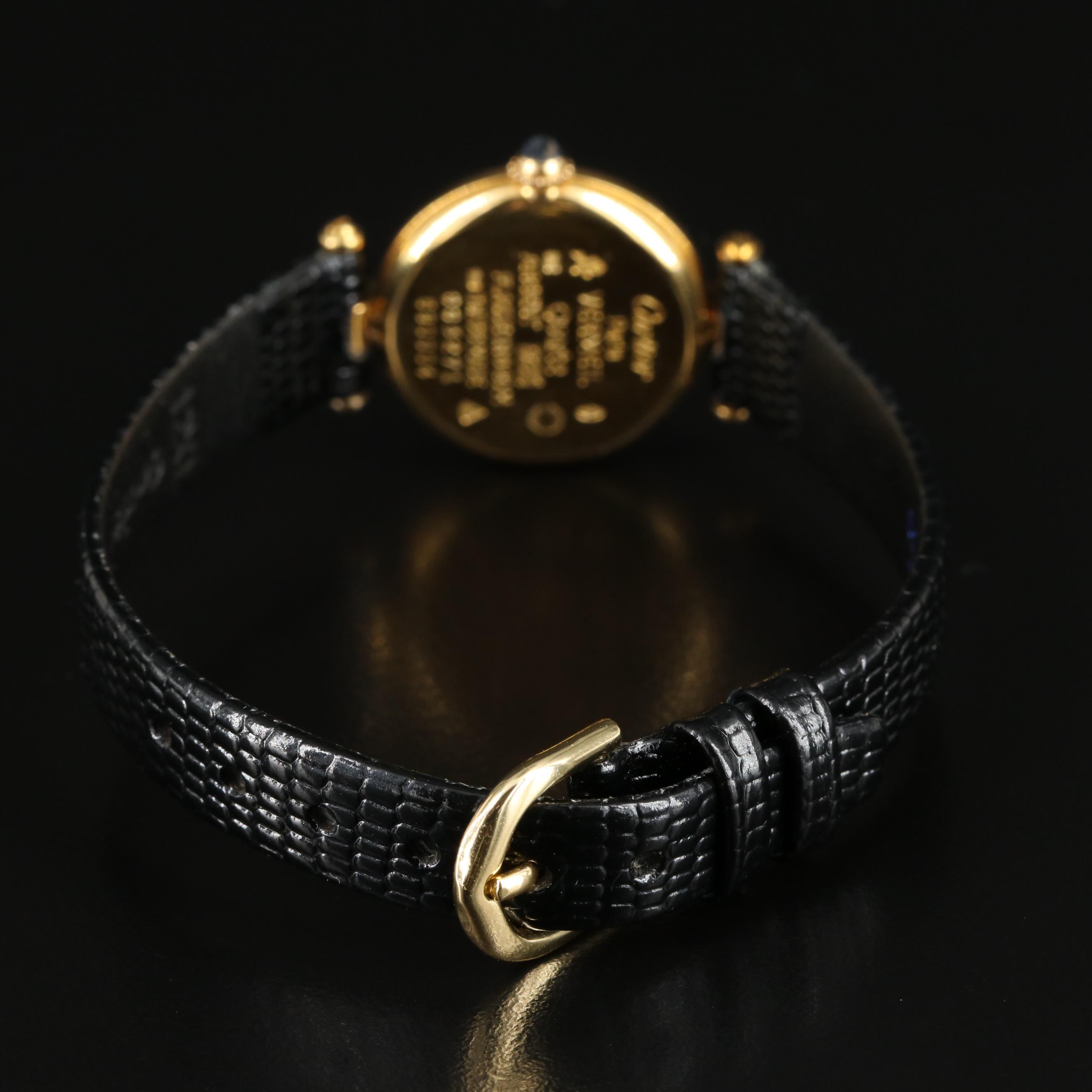 Cartier Must de Cartier .925 Vermeil and Gold-Plated Watch