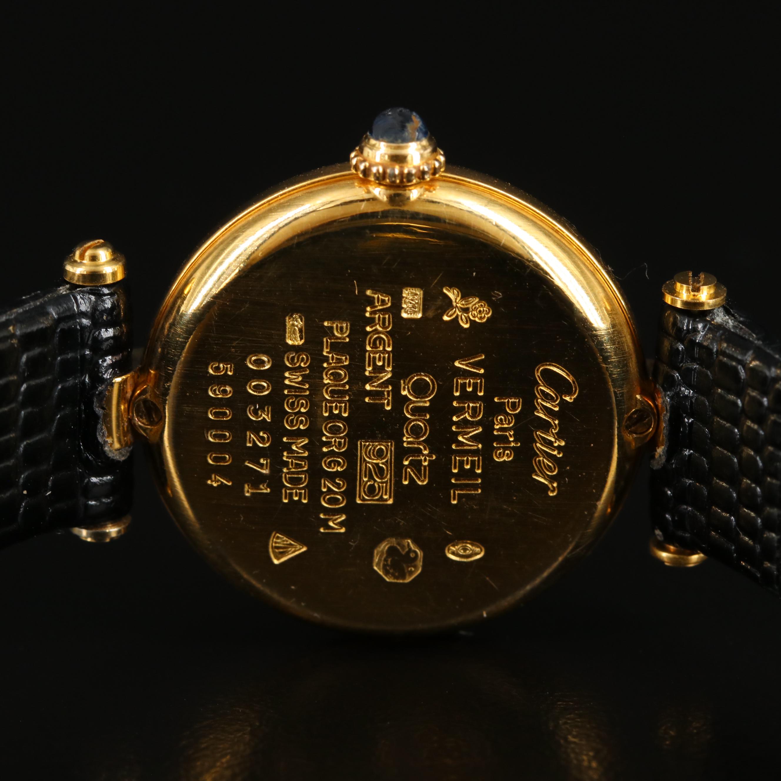 Cartier Must de Cartier .925 Vermeil and Gold-Plated Watch