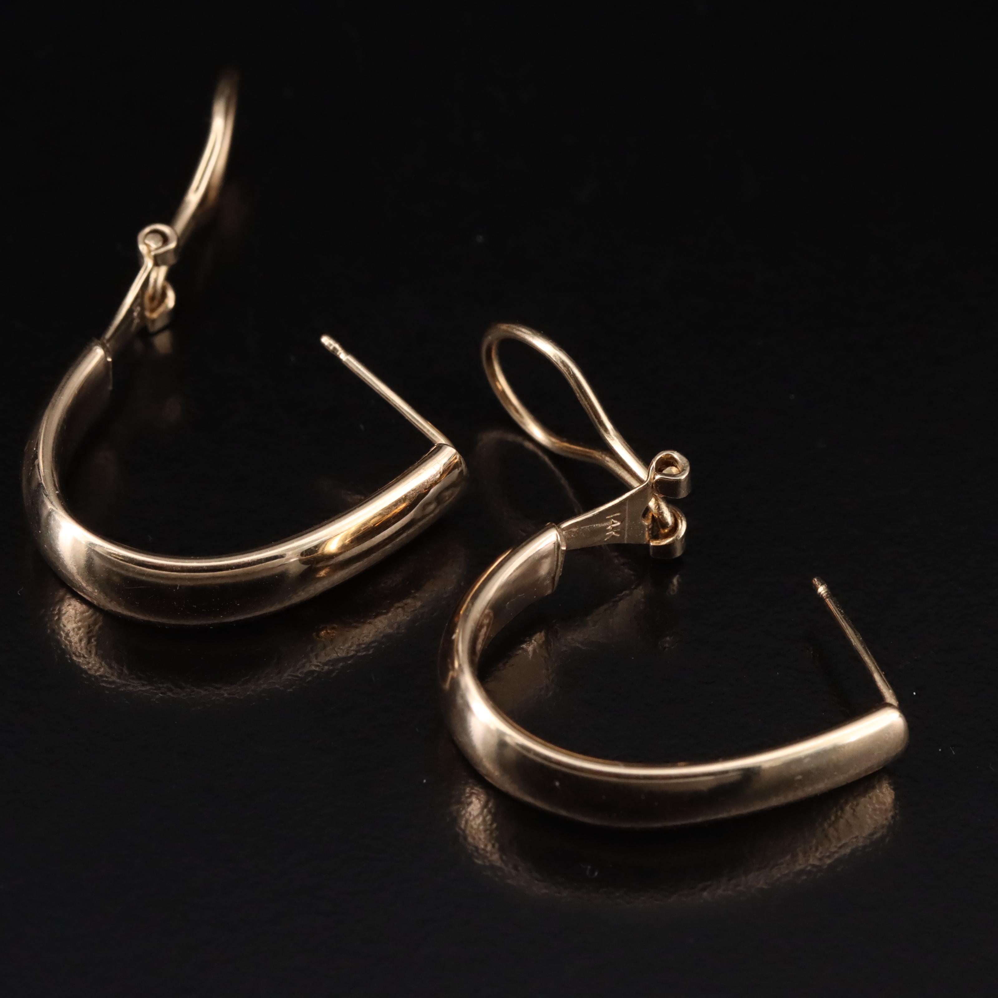 14K Hoop Earrings