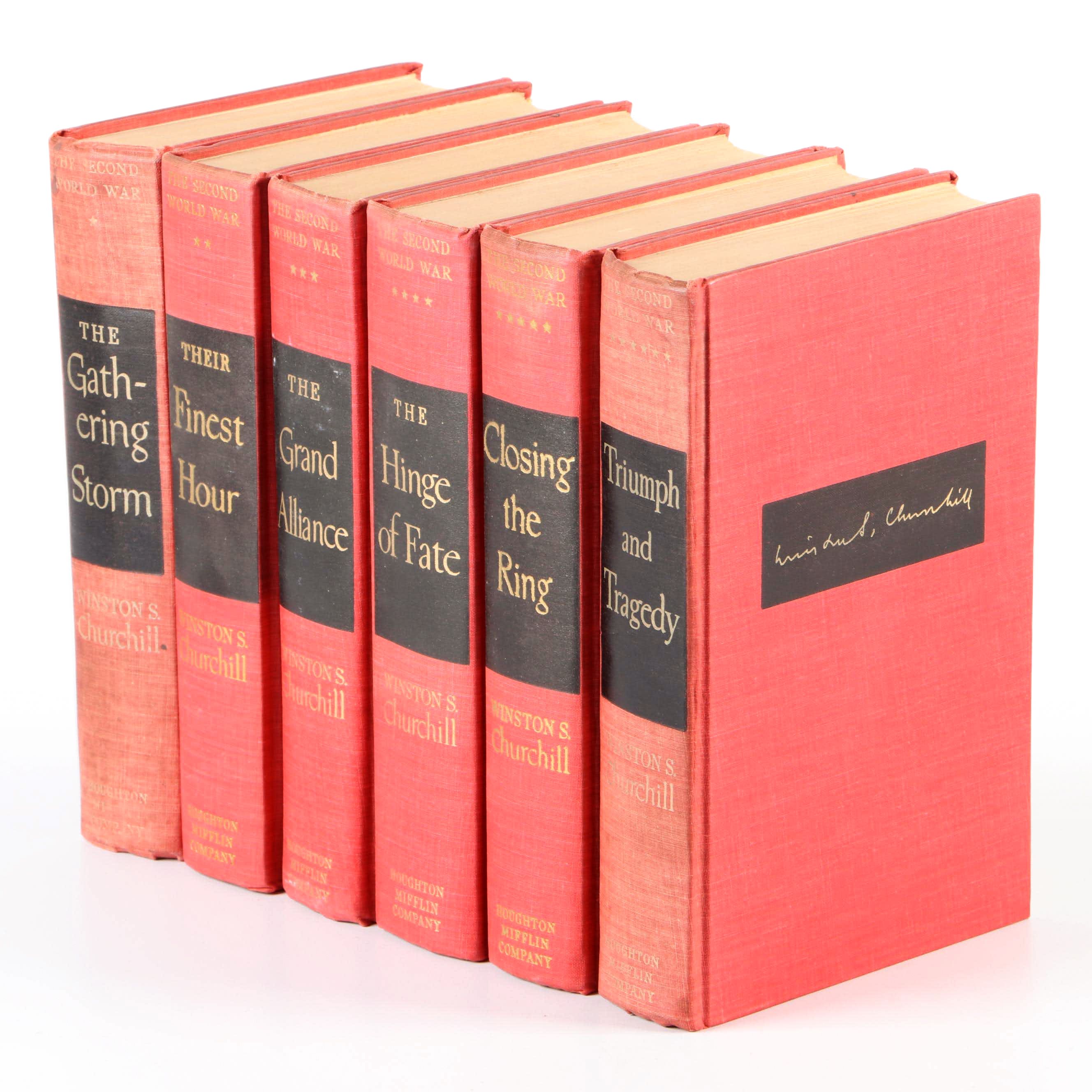 "The Second World War" Complete Six-Volume Set by Winston S. Churchill