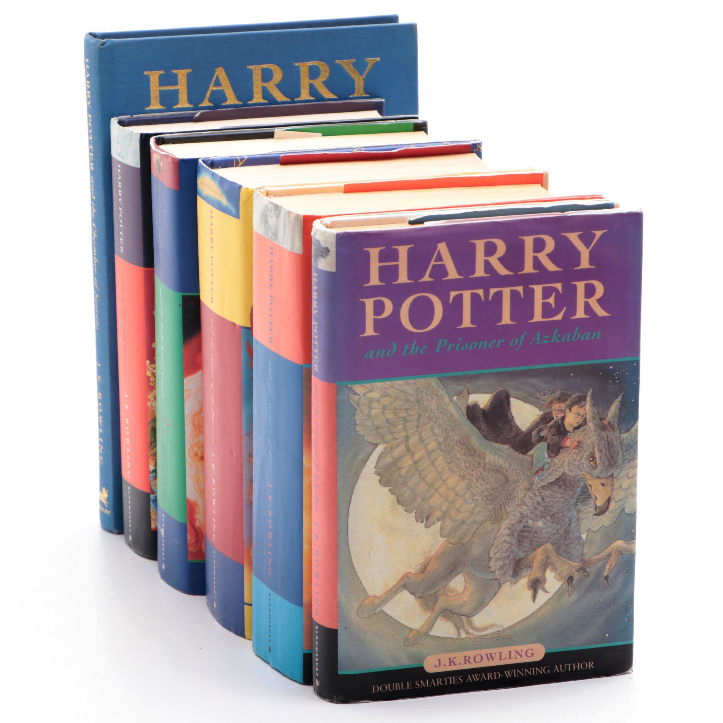 First UK Edition "Harry Potter" Partial Series by J. K. Rowling