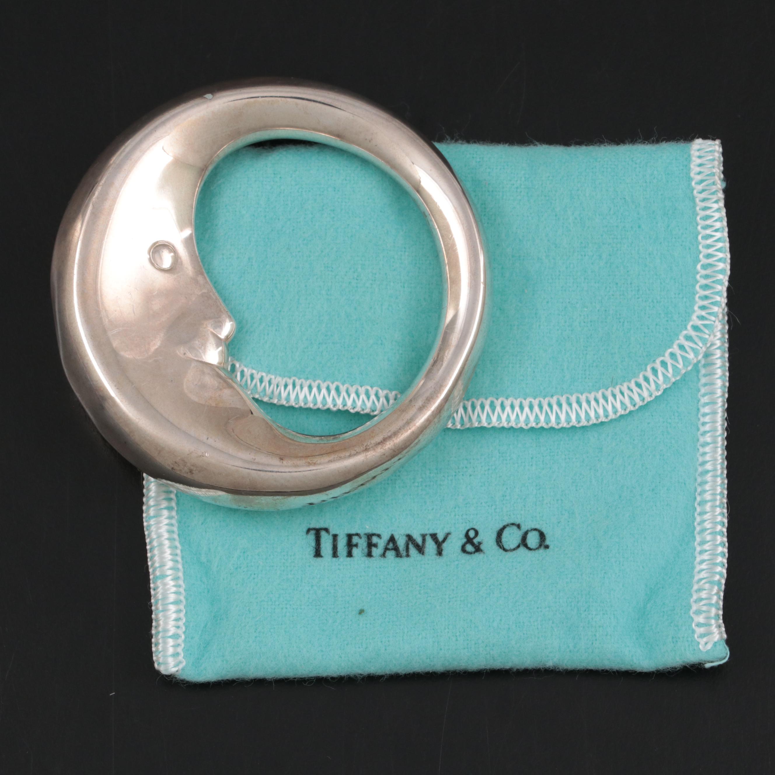 Tiffany & Co. "Man in the Moon" Sterling Silver Baby Rattle