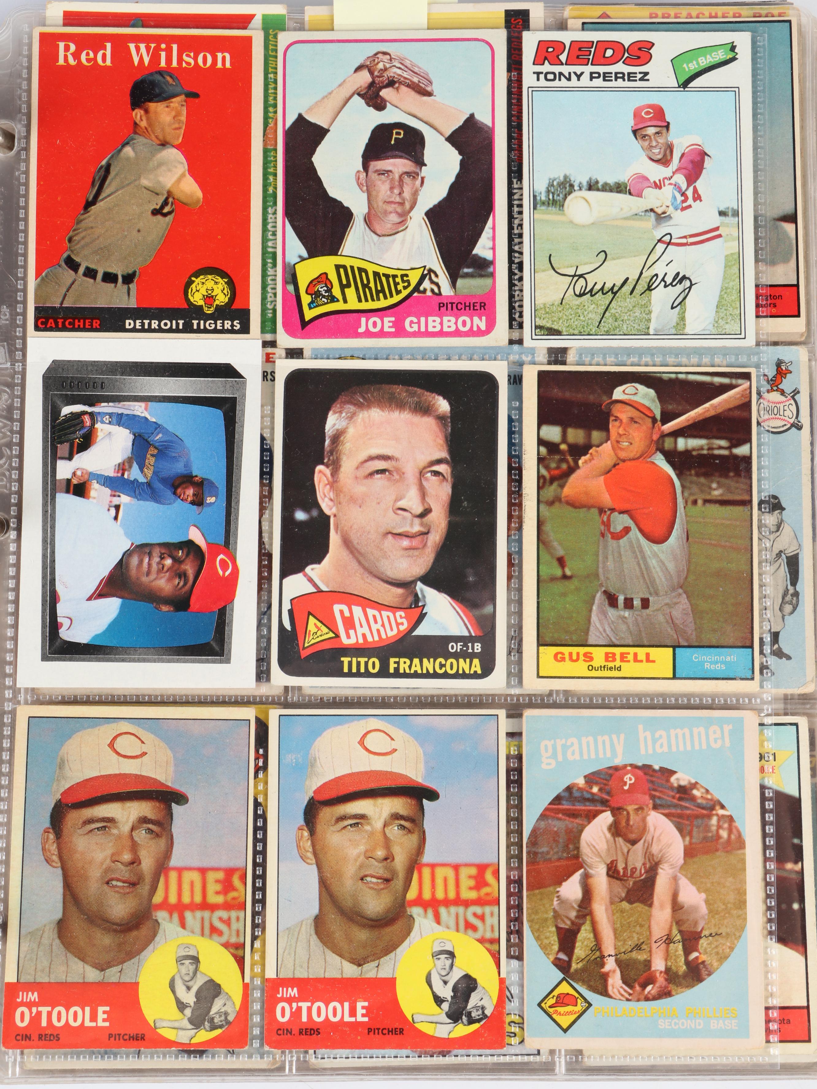 Topps with Other Baseball Cards Featuring Ken Griffey Jr. and More, 1950s–1990s