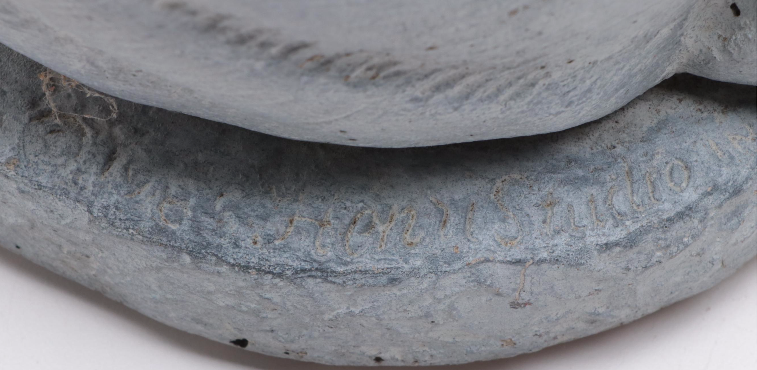 Cast Concrete Rabbit Statuette