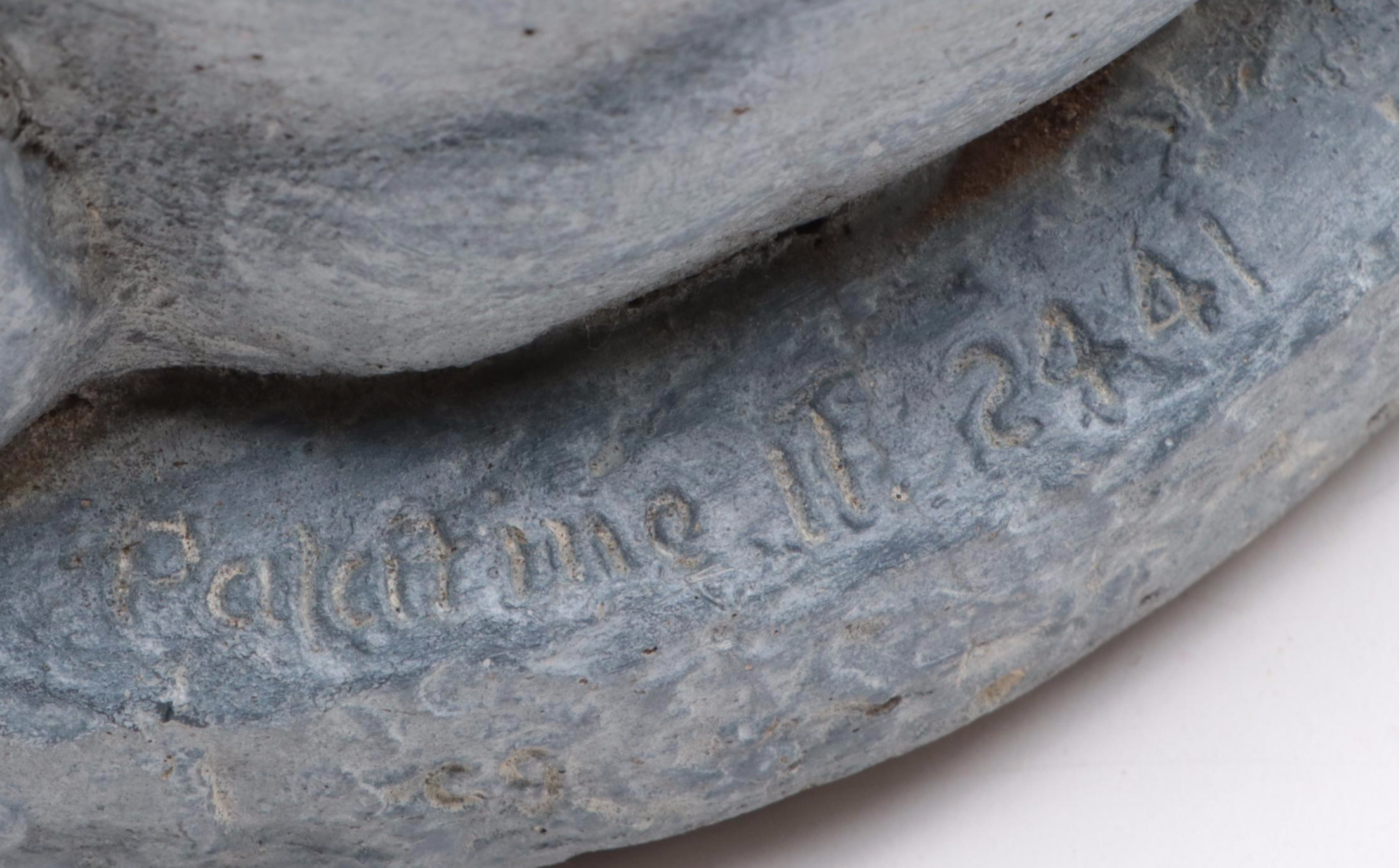 Cast Concrete Rabbit Statuette